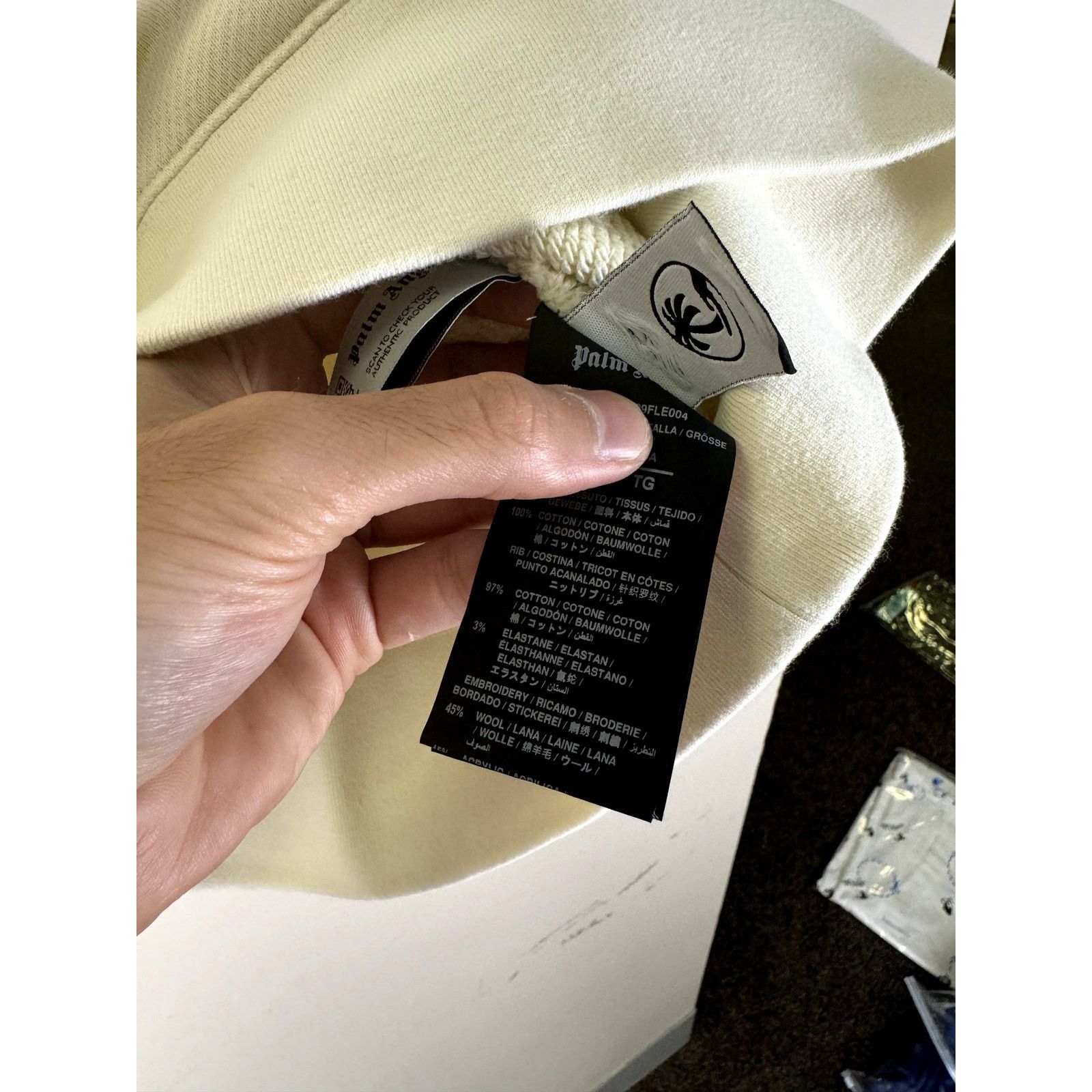 Palm Angels o1rshd1 Shark Crewneck Butter Sweatshirt in Grey Size US XL / EU 56 / 4 - 12 Thumbnail