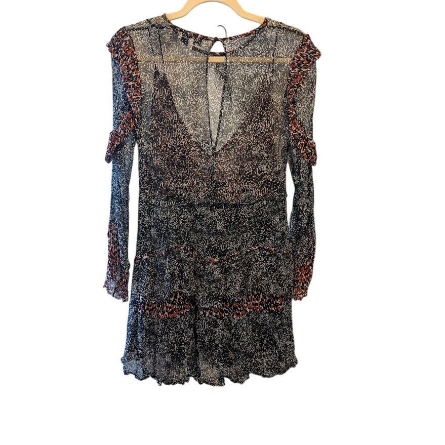Iro IRO Paris - Trielle Printed Chiffon Tiered Dress - Sz 36 Size XS / US 0-2 / IT 36-38 - 2 Thumbnail