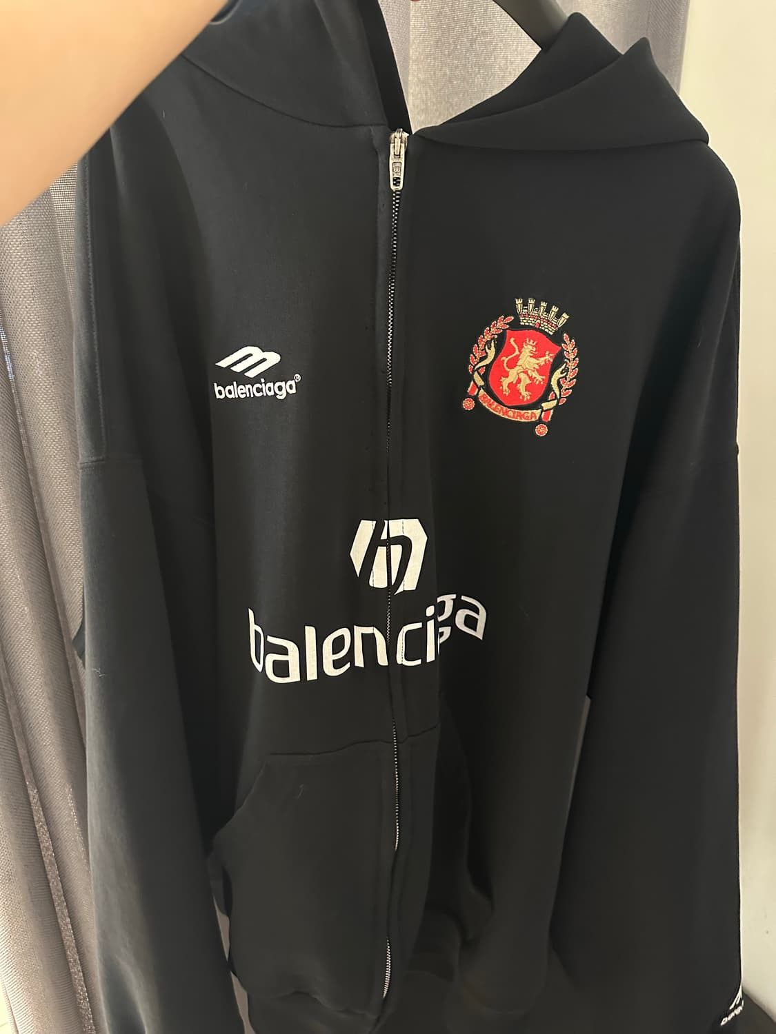 Balenciaga Balenciaga Aoyama Soccer Zip Up Hoodie | Grailed