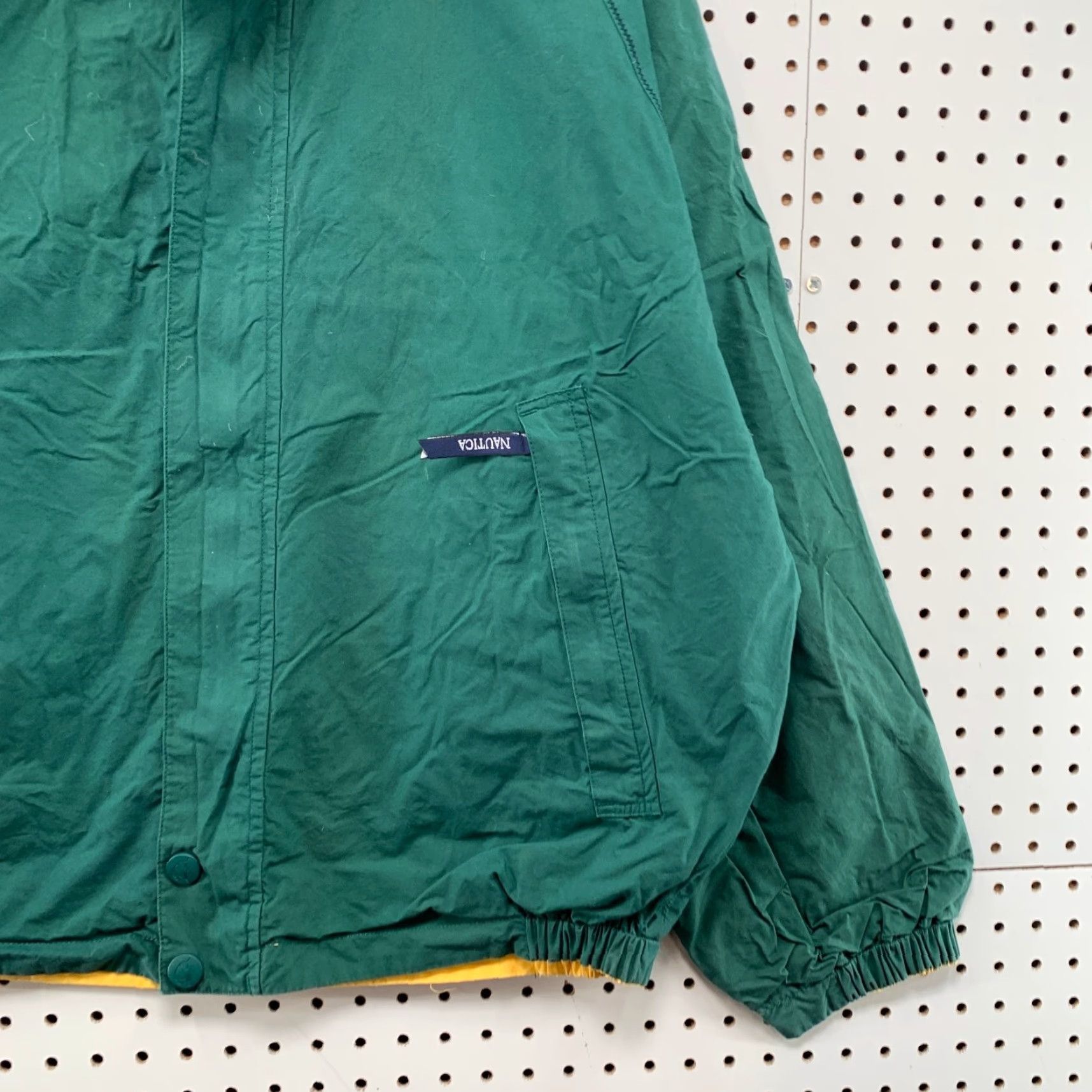 Nautica VINTAGE Nautica Reversible Jacket Mens XL Green Yellow Nautical Lightweight Size US XL / EU 56 / 4 - 6 Thumbnail