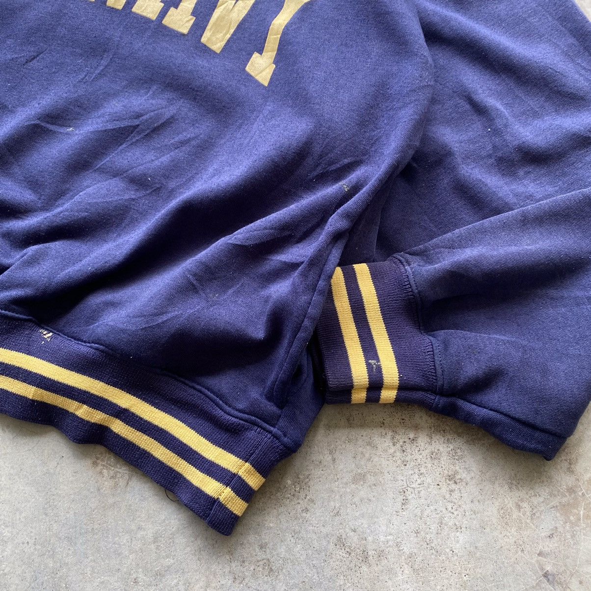 Old Navy × Vintage OLD NAVY Big Spellout Logo Half Zip Sweatshirt Size US L / EU 52-54 / 3 - 5 Thumbnail
