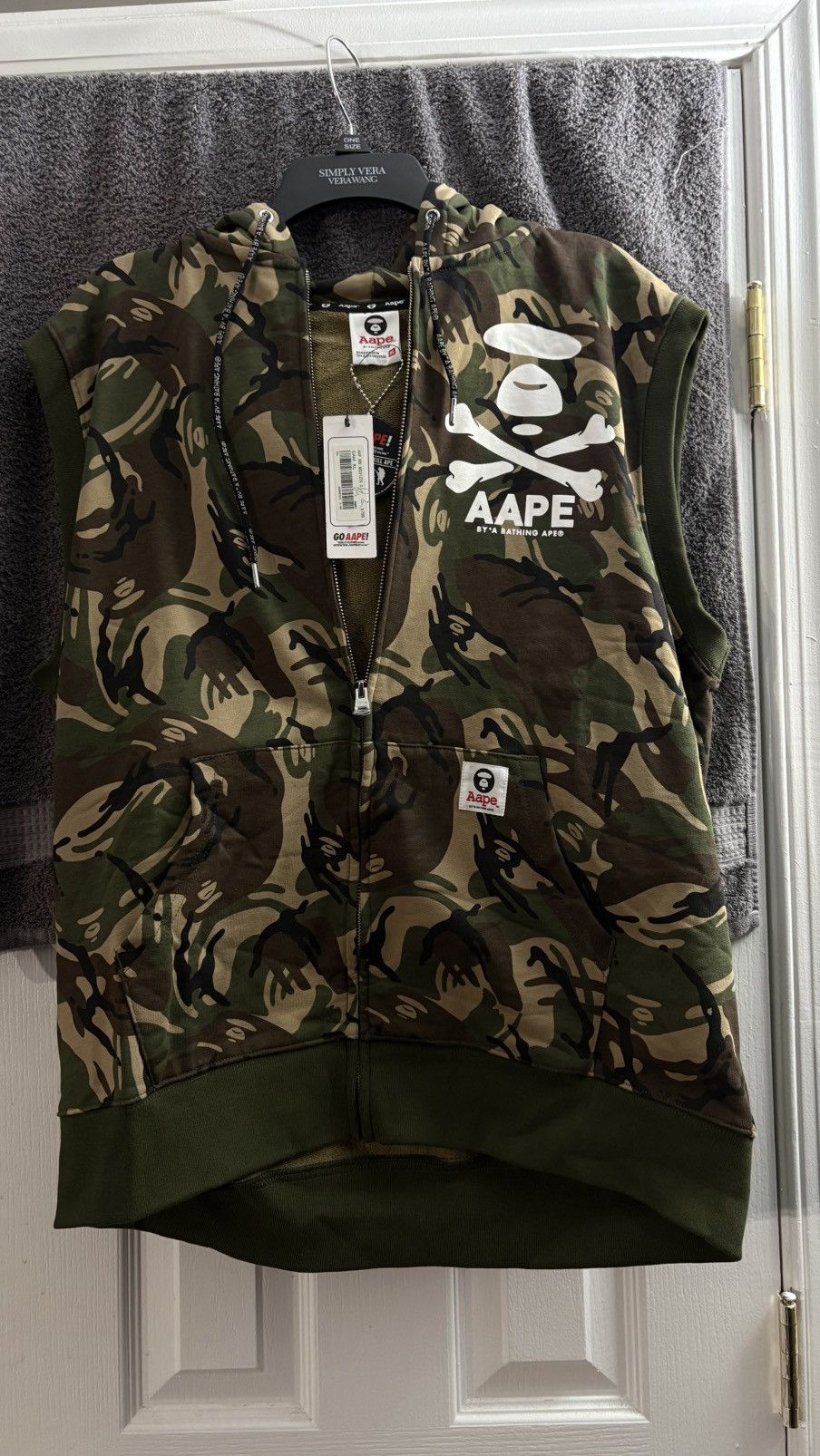 AAPE By A Bathing Ape Camo Zip Vest – Size XL – Brand New