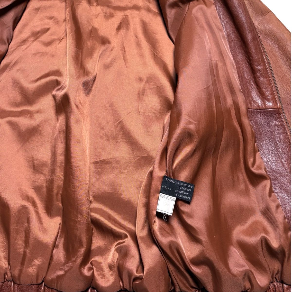 Other Vintage Sea Dream Leather Brown Leather Bomber Jacket Fade L Size US L / EU 52-54 / 3 - 4 Thumbnail