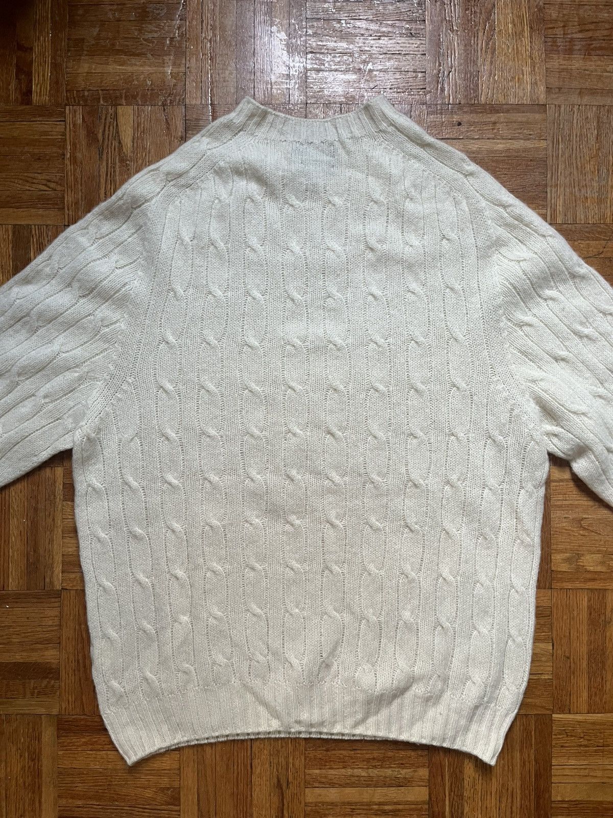 Drake's Shetland Wool Cable Sweater Size US XXL / EU 58 / 5 - 3 Thumbnail