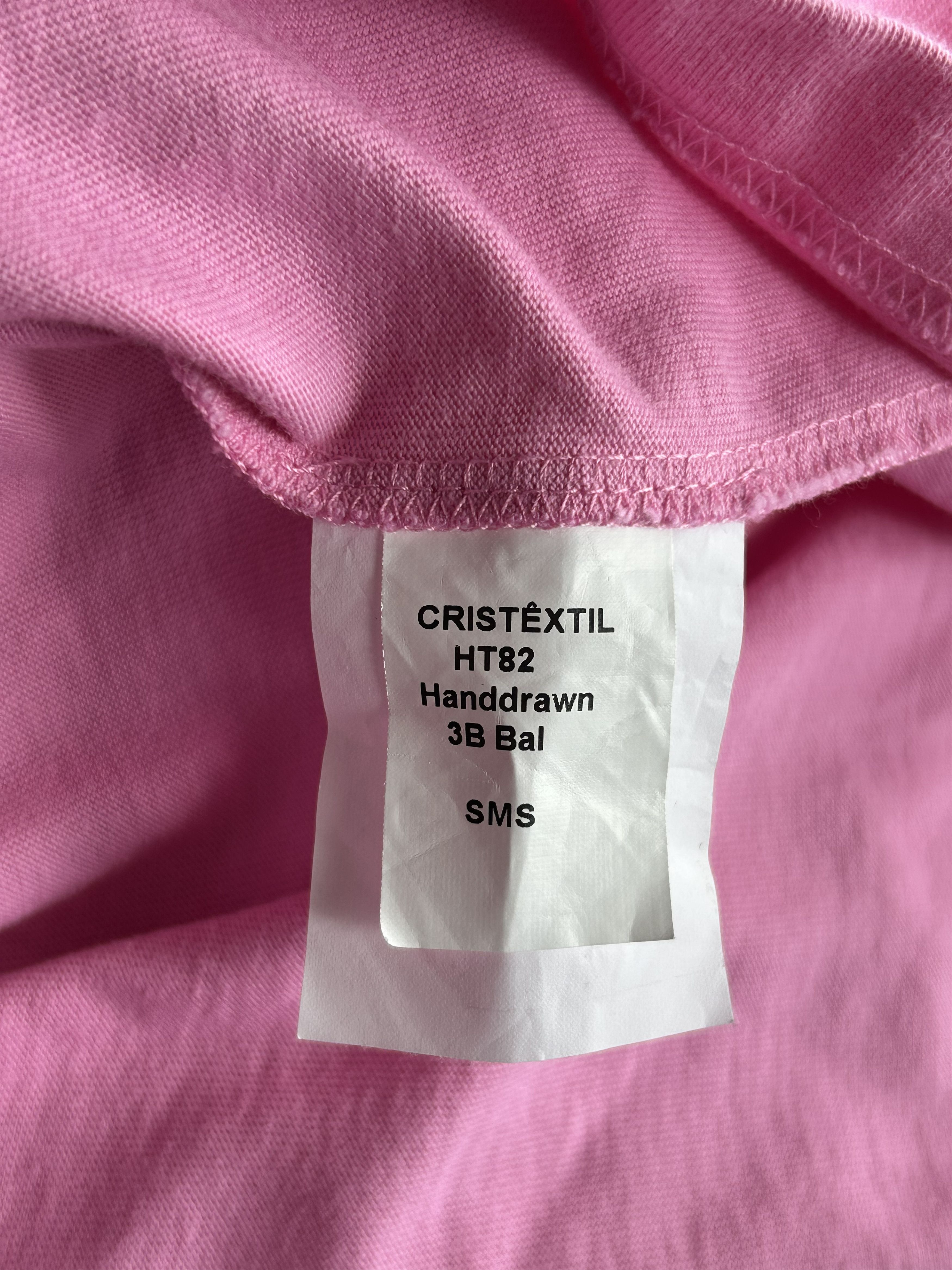 Balenciaga Balenciaga Pink & Black Sharpie Logo T-Shirt Size US S / EU 44-46 / 1 - 4 Thumbnail