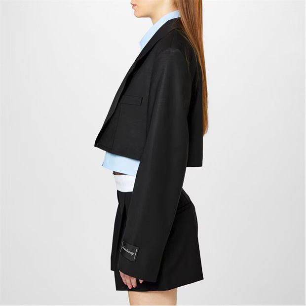 Alexander Wang o1g2r1mq0824 Cropped Blazers in Black Size S / US 4 / IT 40 - 4 Thumbnail