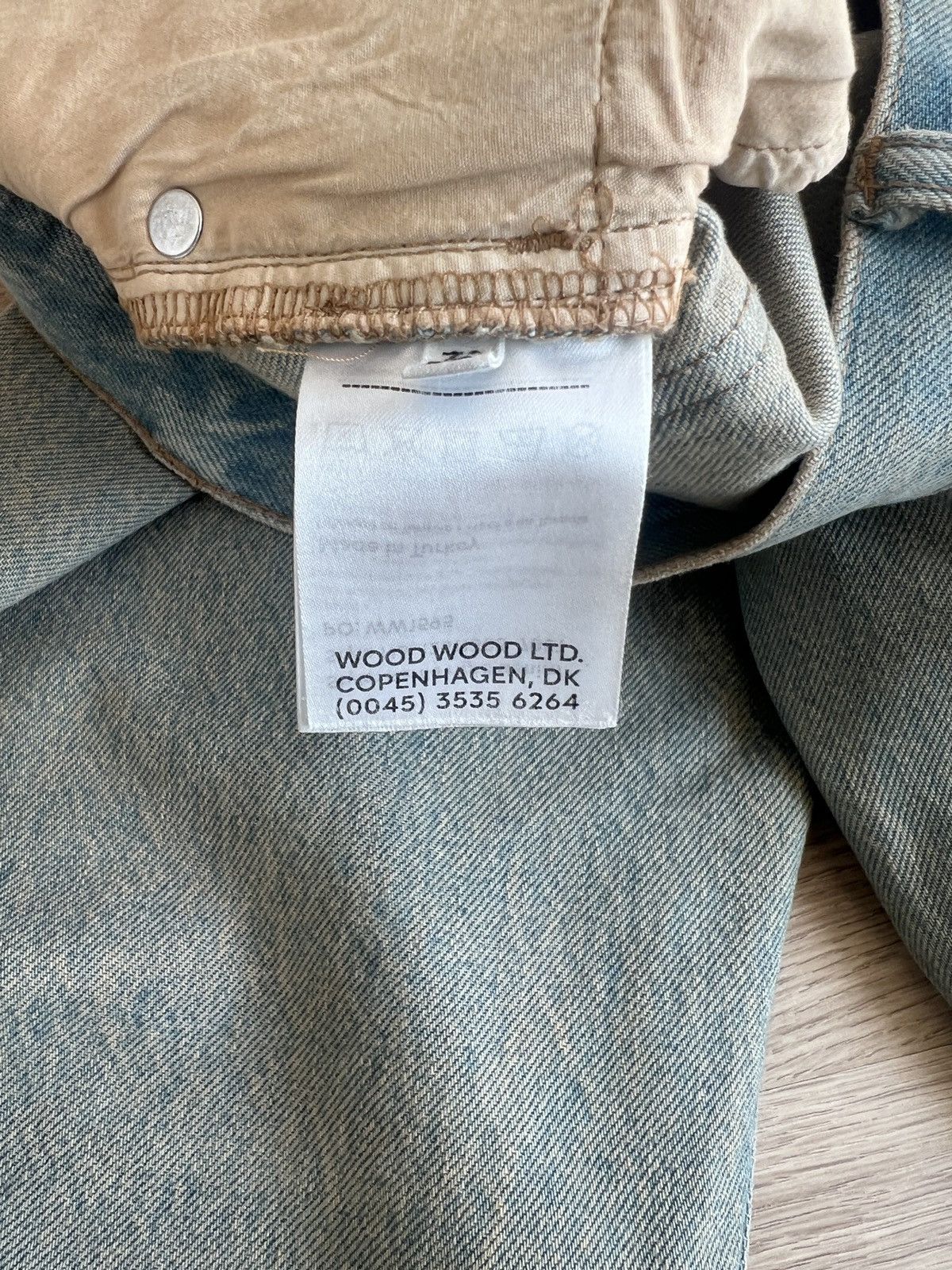 Wood Wood Wood Wood Al Rigid Denim Straight Fit Vintage Beige Size US 31 - 9 Thumbnail
