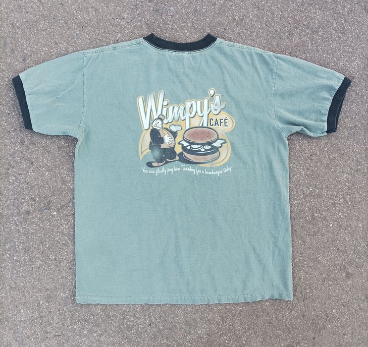 Vintage Vintage Wimpy's Cafe cartoon Uneversal studios Tee size M | Grailed