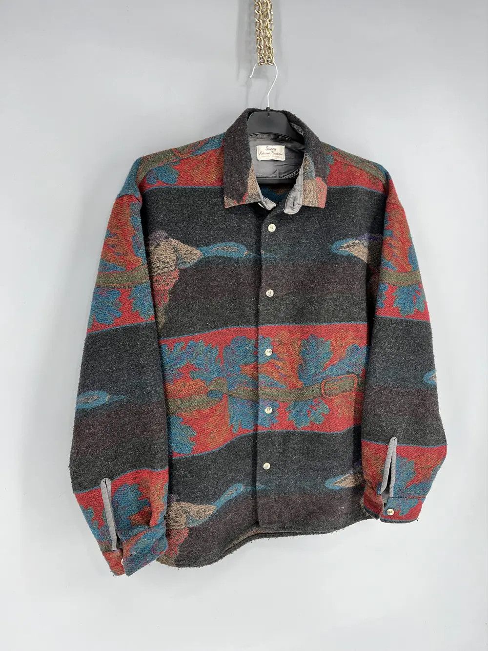 Vintage Vintage Sisley High Grade Western Wear Wool Blanket Jacket Size US M / EU 48-50 / 2 - 2 Thumbnail