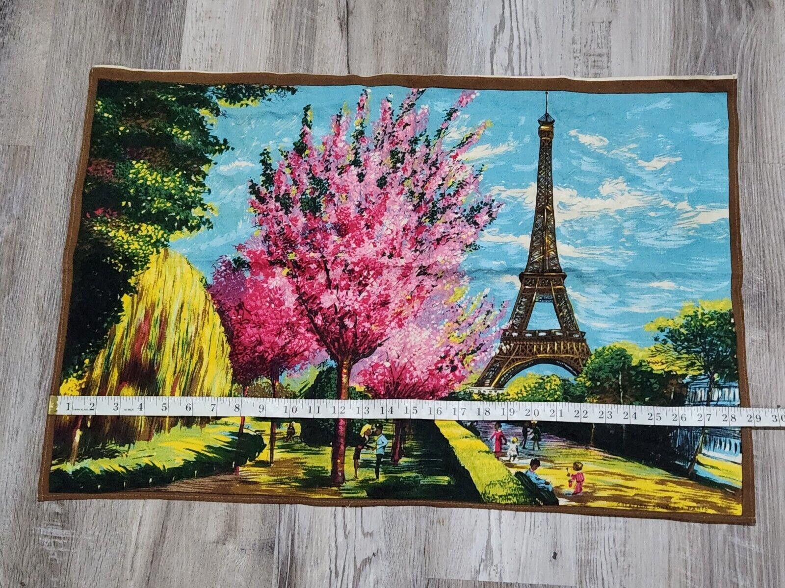 Designer Creation Sonacott Paris Painted Fabric Textile Wall MCM Size ONE SIZE - 5 Thumbnail