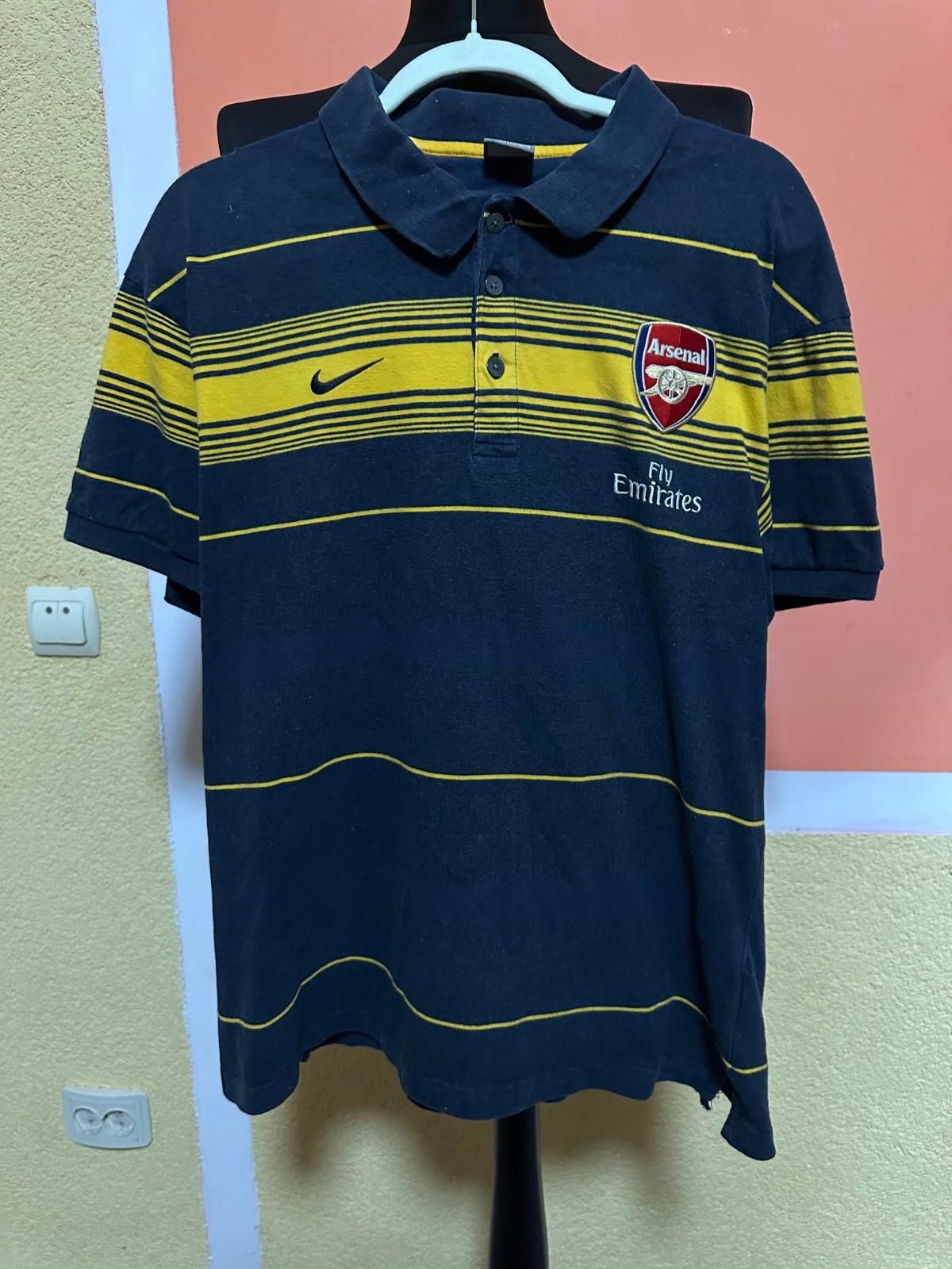 Nike Vtg Y2K Nike Arsenal Fly Emirates Polo Shirt Large Soccer Size US XL / EU 56 / 4 - 4 Thumbnail