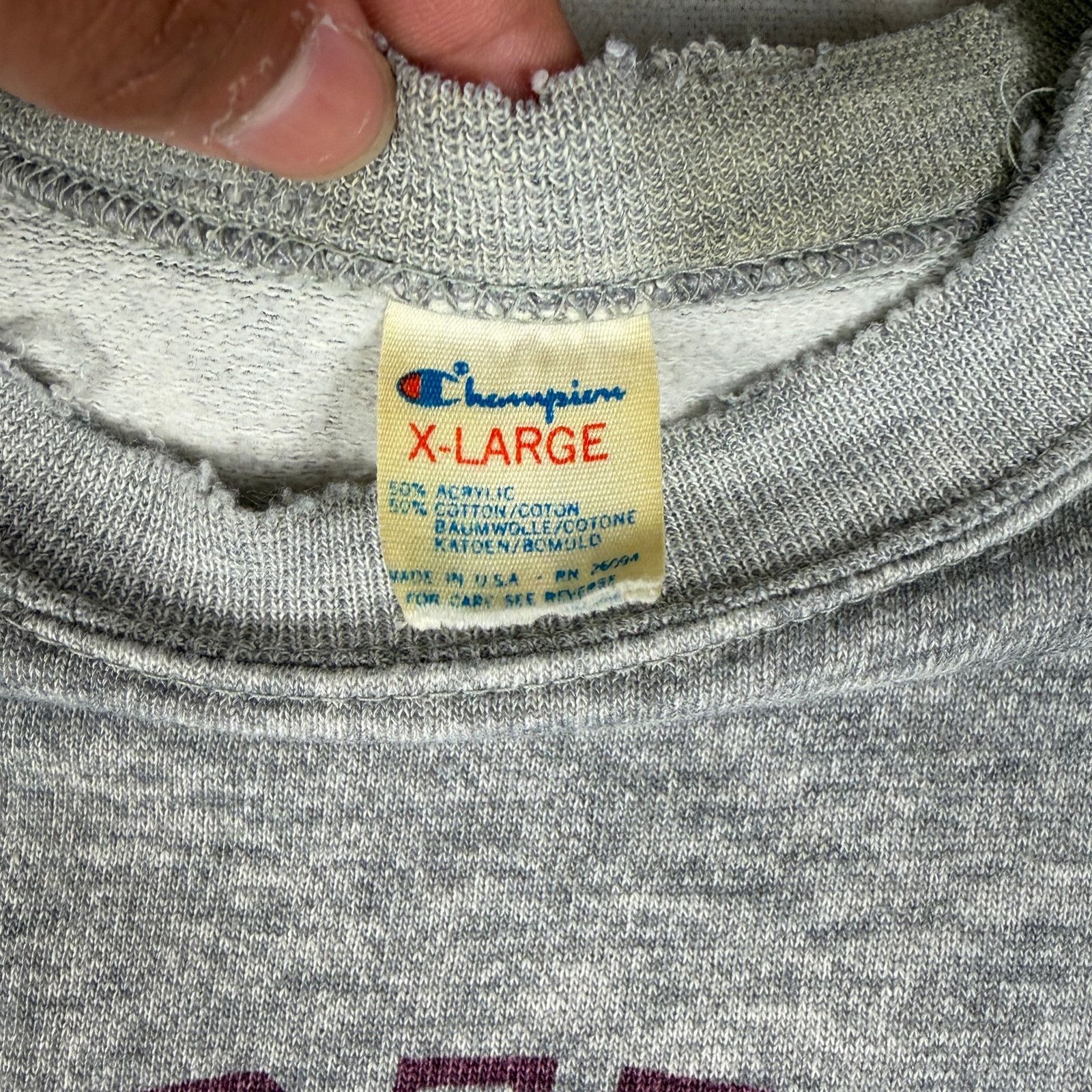 Champion Vintage Champion Harvard Univ. Distressed XL 80s Sweatshirt Size US XL / EU 56 / 4 - 2 Thumbnail