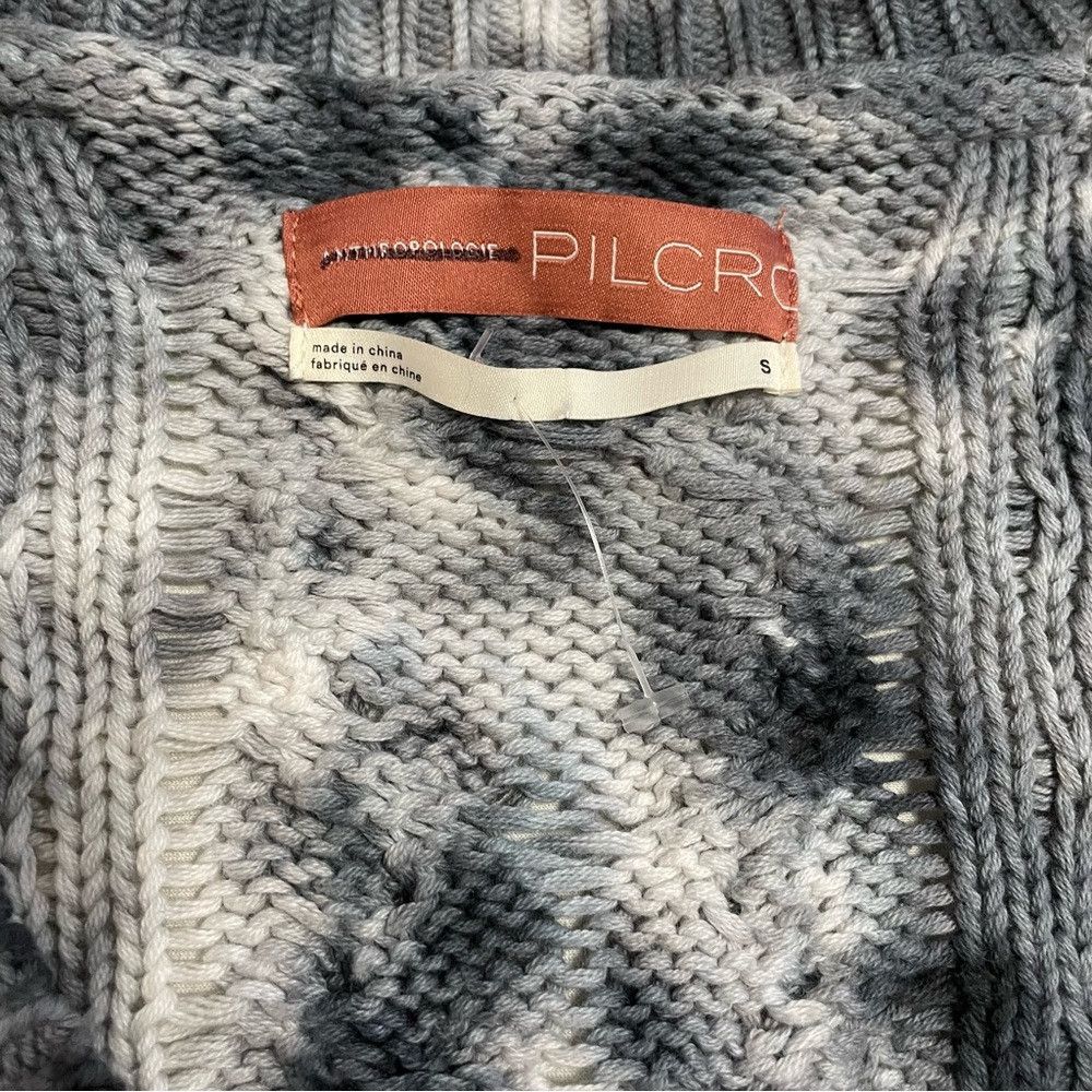 Anthropologie New Anthropologie Pilcro Joni Cable Knit Tie Dye Cotton Swe Size S / US 4 / IT 40 - 9 Thumbnail