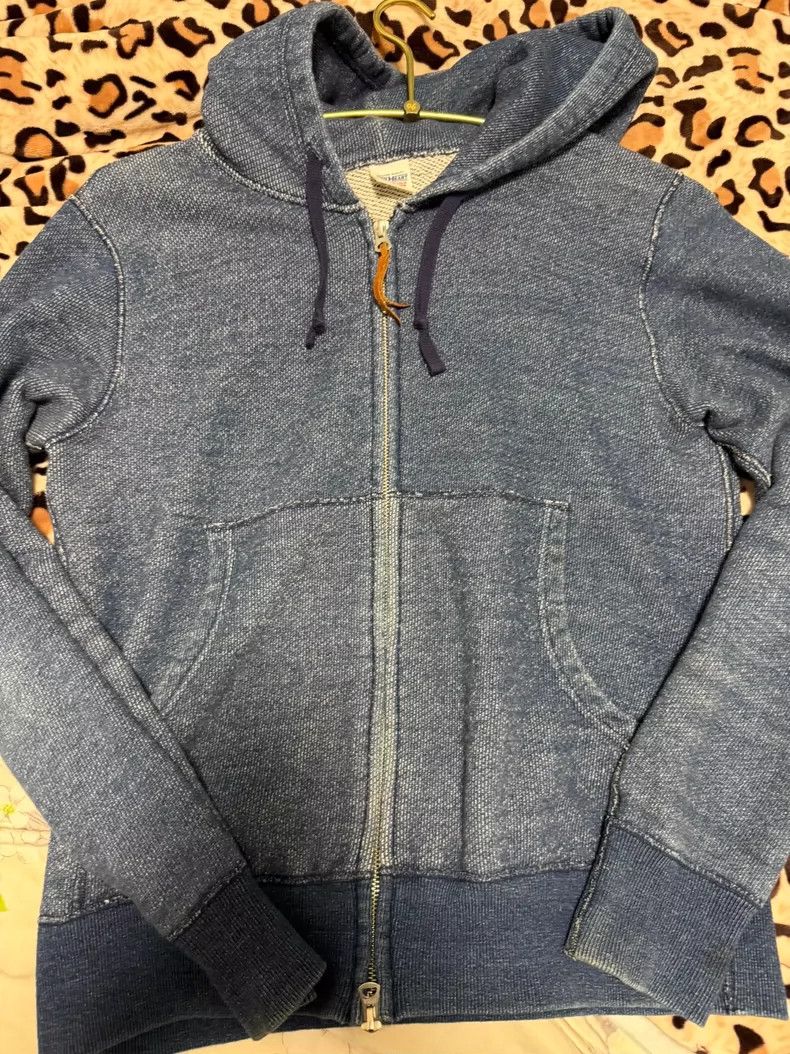 Iron Heart Iron Heart Blue dyed pure cotton hooded sweatshirt Size US S / EU 44-46 / 1 - 1 Thumbnail