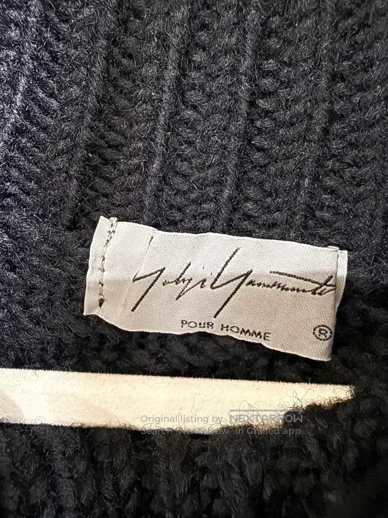 Yohji Yamamoto YOHJI YAMAMOTO Patchwork Sheepskin Cropped Knit Sweater Size US M / EU 48-50 / 2 - 8 Thumbnail