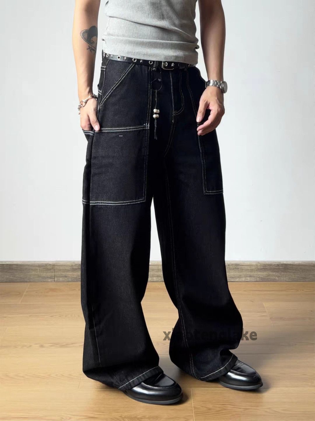 Jean xz Utility loose baggy skate hiphop cargo carpenter jeans Size US 32 / EU 48 - 1 Thumbnail