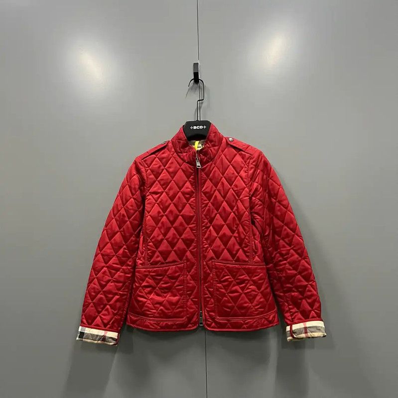 Burberry Red Cotton Women’s Jacket for Spring