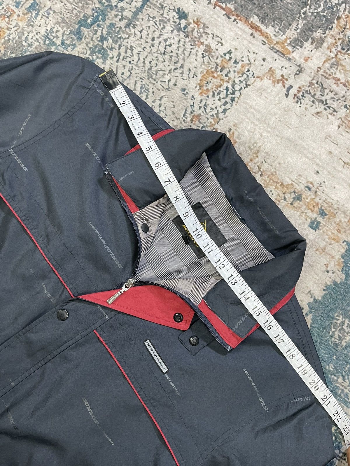 Dunlop Dunlop Overprinted Double Collar Windbreaker Jacket Size US L / EU 52-54 / 3 - 4 Thumbnail