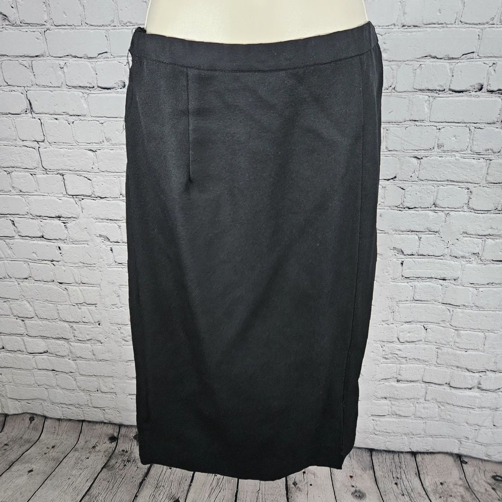 Vintage VINTAGE Roaman's Black Gold Skirt Suit Set 2 Piece Double Breasted Jacket Medium M Womens Size 32" / US 10 / IT 46 - 5 Thumbnail