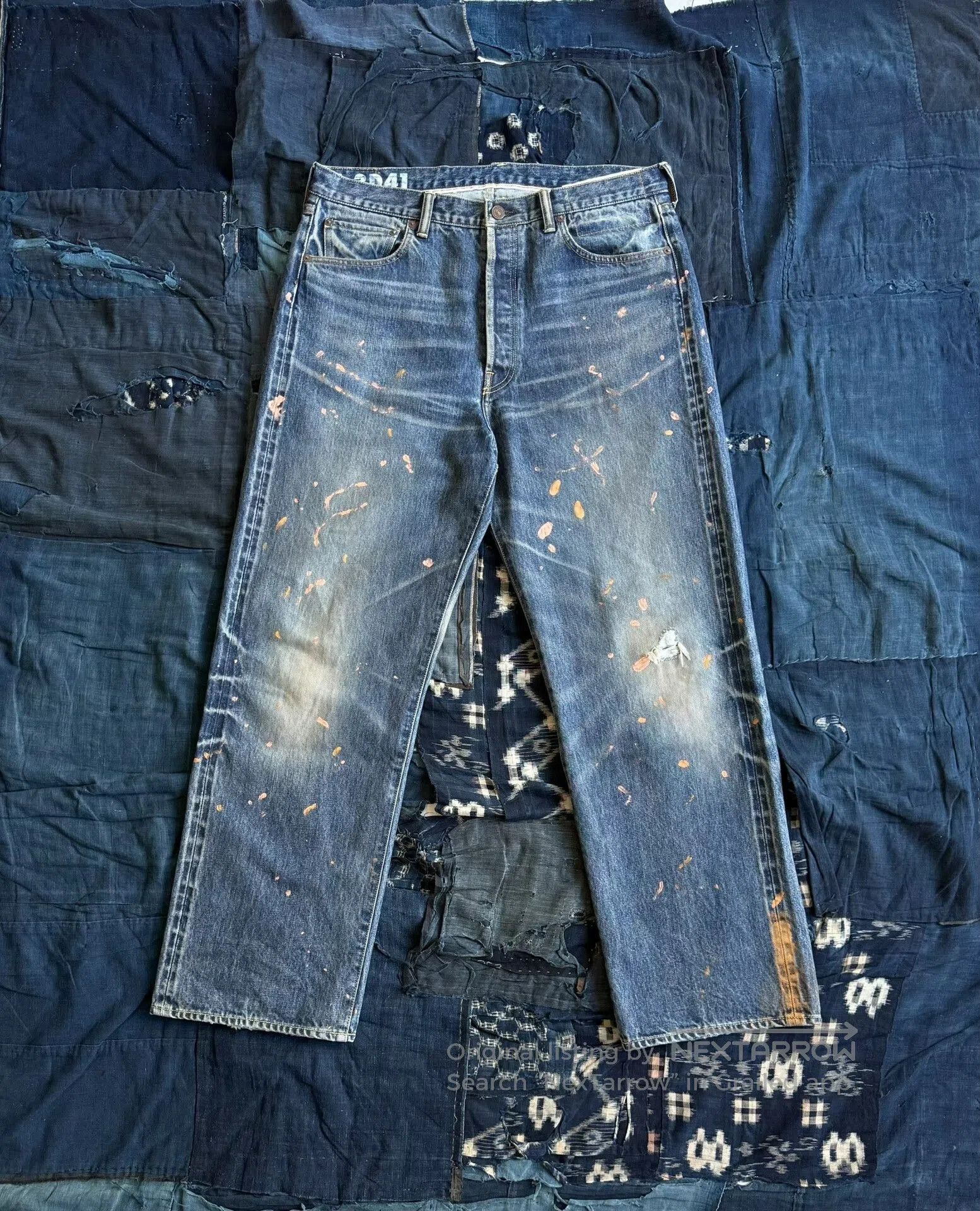 visvim wide damaged jeans 25ss social sculpture.
