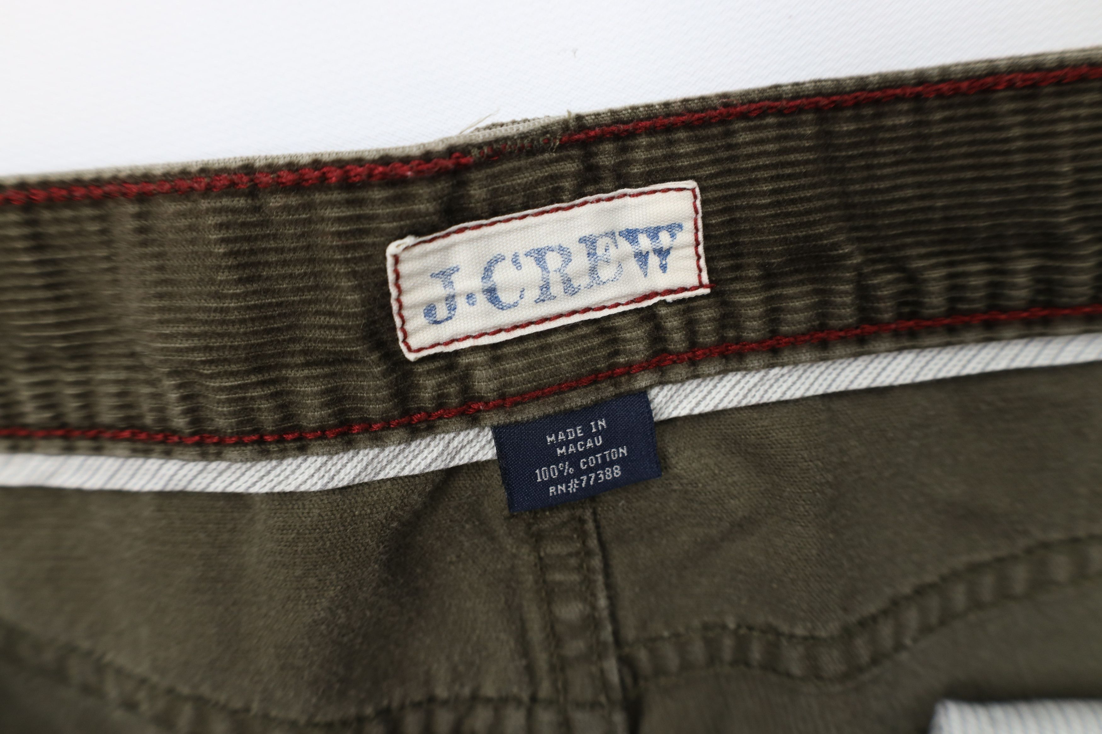 J.Crew Vintage Y2K J Crew Wide Leg Corduroy Chino Pants Green Size US 38 / EU 54 - 8 Thumbnail