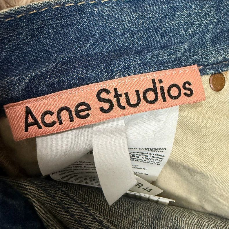 Acne Studios acne studios 24 New Washed Cat's Moustache Mud Dye Denim S Size US 44 / EU 60 - 3 Thumbnail