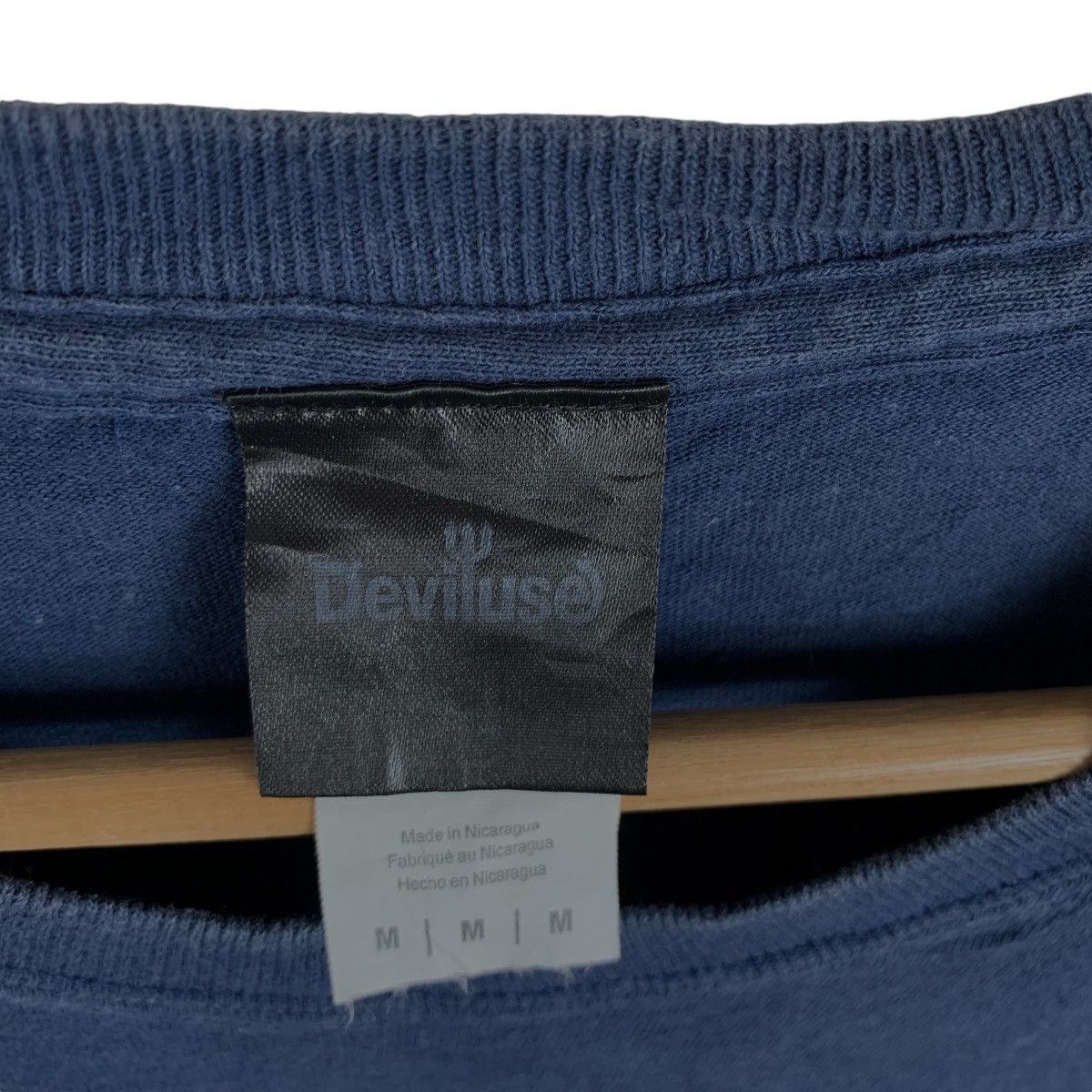 Other Vintage DEVILUSE SHIBUYA JAPAN Natural Indigo Tee Shirt Size US M / EU 48-50 / 2 - 4 Thumbnail