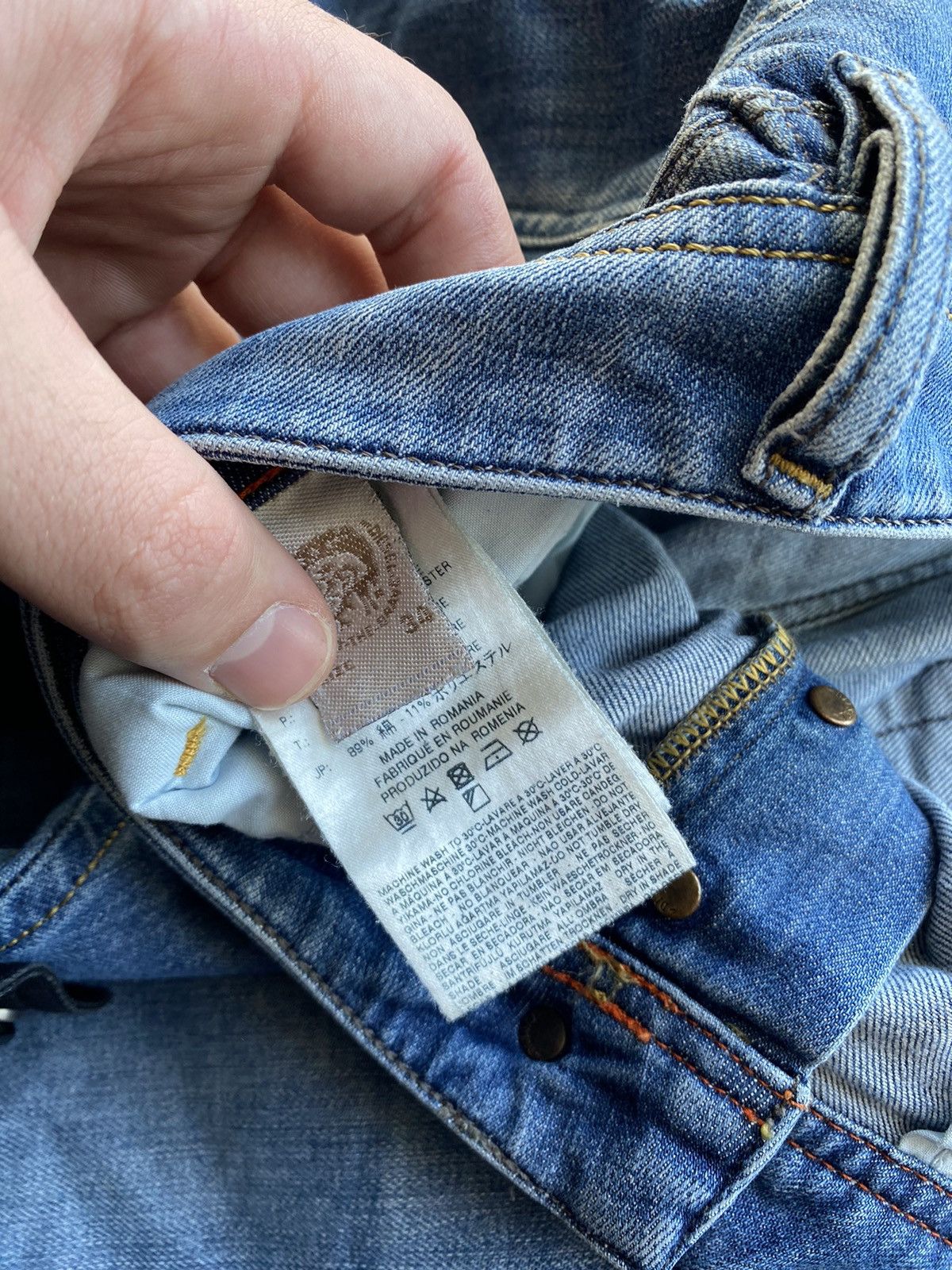 Diesel 🔥Diesel Opium Punk Iakop Regular Slim Tapered Jeans gothic Size US 34 / EU 50 - 7 Thumbnail