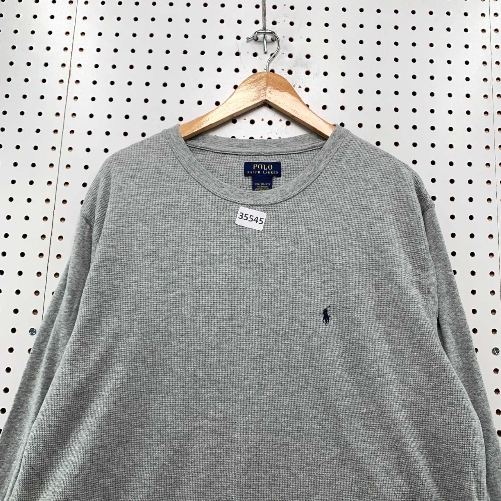 Polo Ralph Lauren Polo Ralph Lauren Thermal Shirt Mens 2XL Gray Long Sleeve Casual Shirt 2XL Mens Gray Thermal Polo Ralph Lauren Size US XXL / EU 58 / 5 - 7 Thumbnail