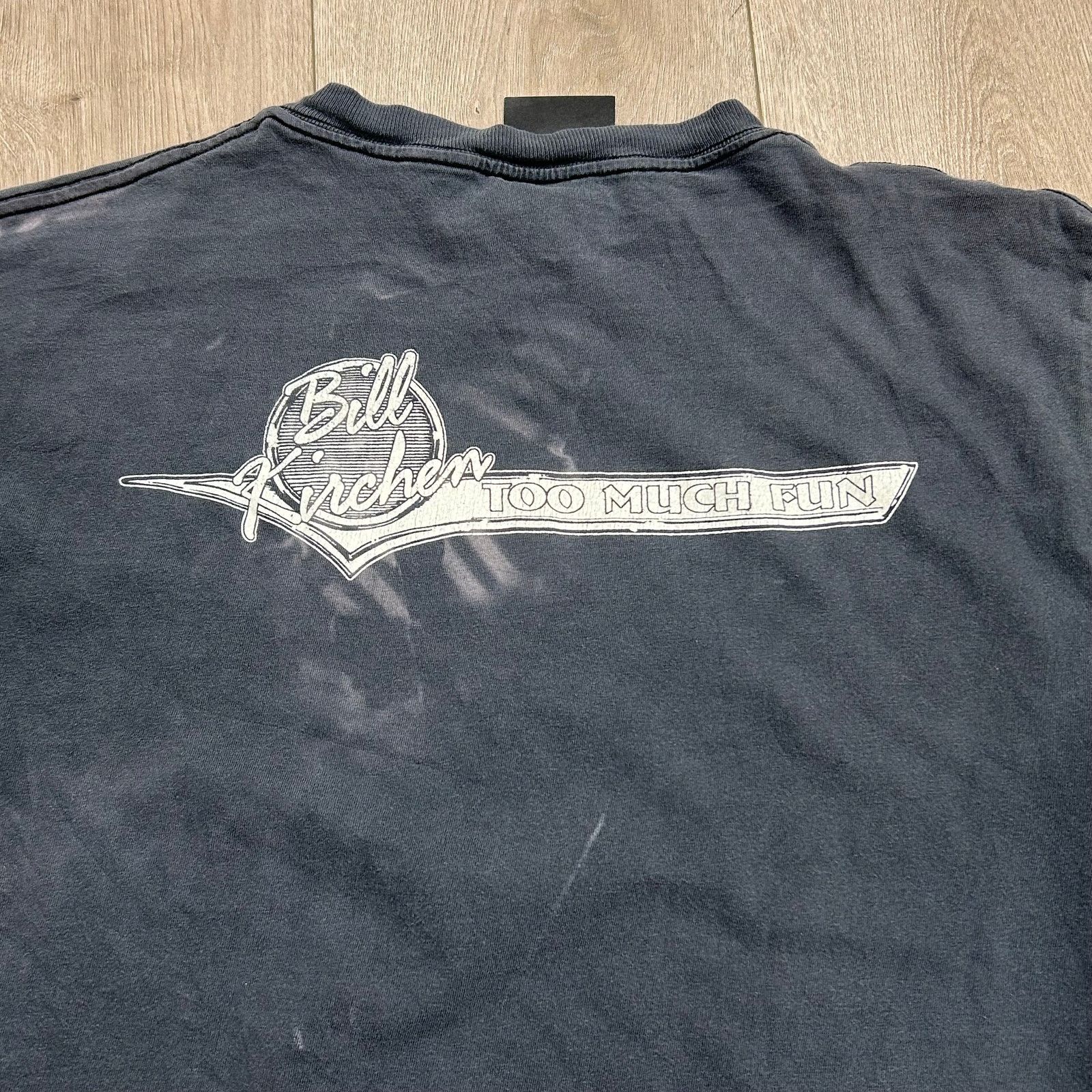Vintage Vintage 90s Hot Rod Lincoln Bill Kirchen Black Tee Large Size US L / EU 52-54 / 3 - 3 Thumbnail
