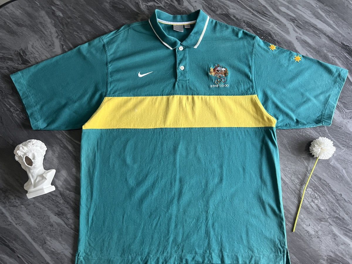 Nike Nike : Olympic Sydney 2000 Y2K Polo Embroider Size US L / EU 52-54 / 3 - 3 Thumbnail