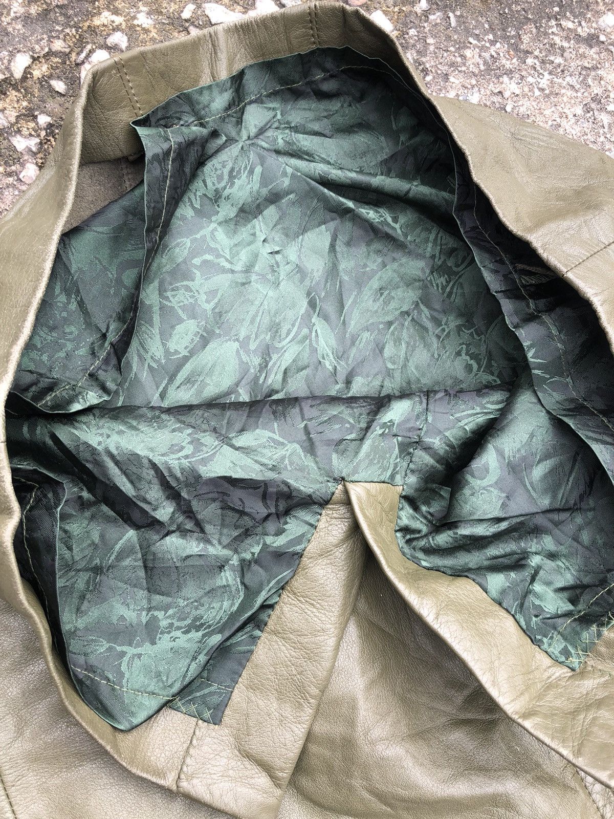 Japanese Brand × Vintage Vintage Maelstrom Leather Army Style Skirt Size 25" / US 0 / IT 36 - 8 Thumbnail
