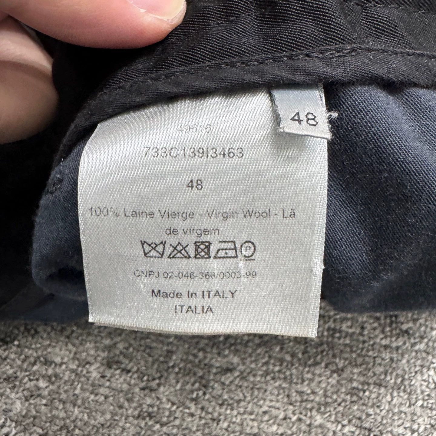 Dior Dior Logo Print Wool Chino Pants 48 Size US 32 / EU 48 - 3 Thumbnail