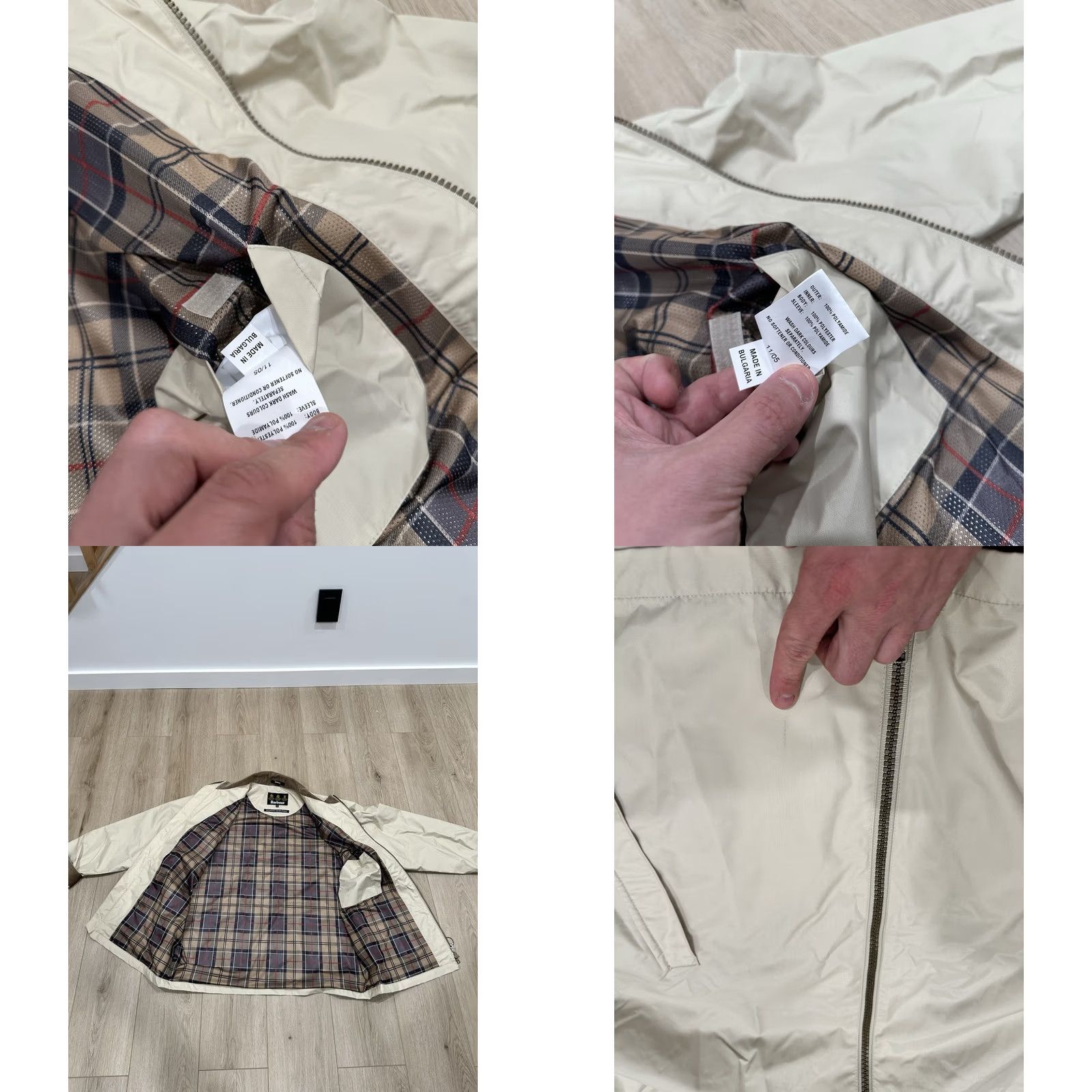 Barbour VINTAGE Barbour Beaulieu Jacket Men XL Beige Tan Waterproof Softshell Windbreaker Barbour Beaulieu Classic Lightweight Outdoor Vintage 2000s Size US XL / EU 56 / 4 - 8 Thumbnail