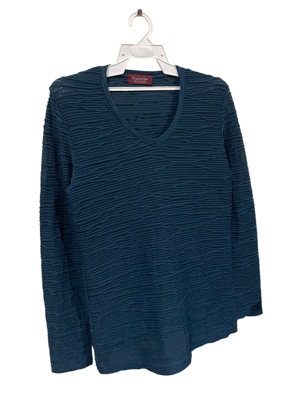 Japanese Brand Tornado Mart Pleated Wave Art Longsleeve Shirts Size US M / EU 48-50 / 2 - 3 Thumbnail