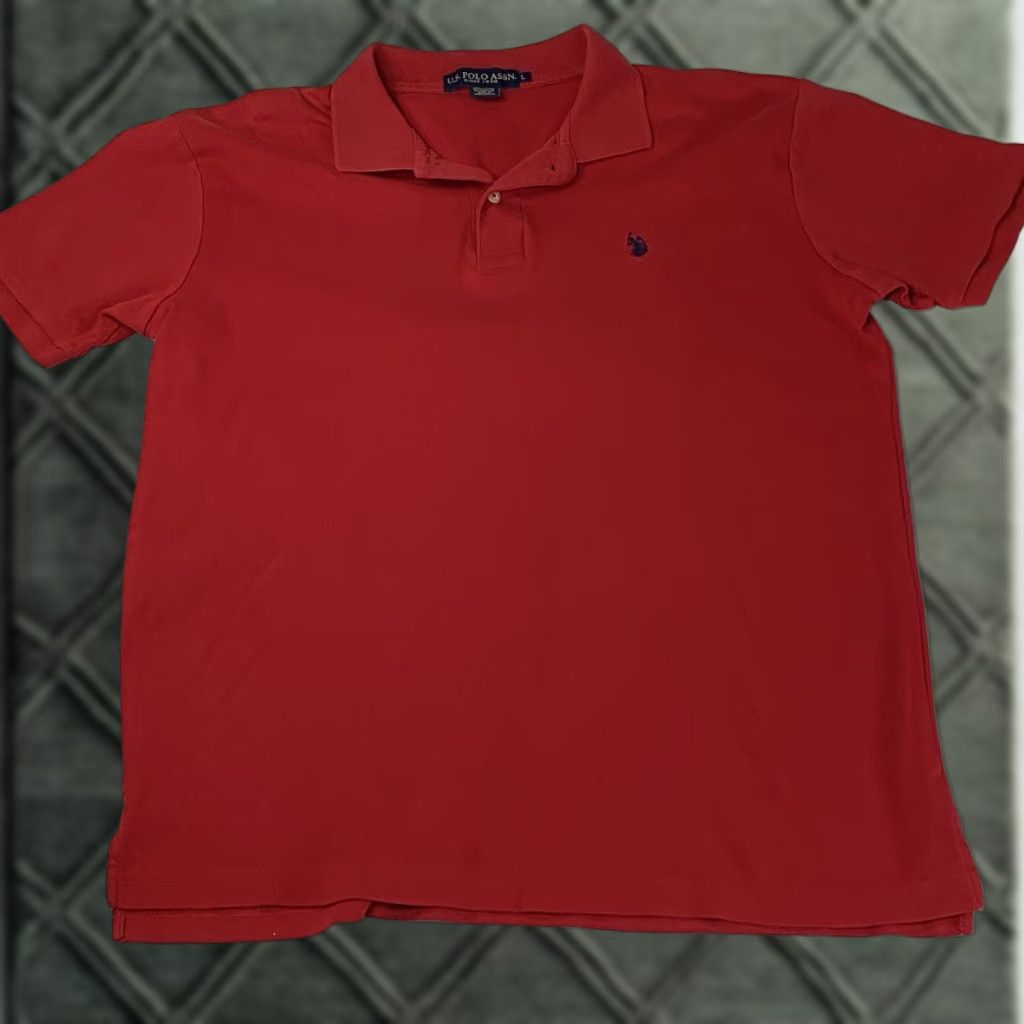 U.S. Polo Assn. U.S. Polo Assn. Polo Short Sleeve Shirt Men's Size Large Red Size US L / EU 52-54 / 3 - 1 Thumbnail