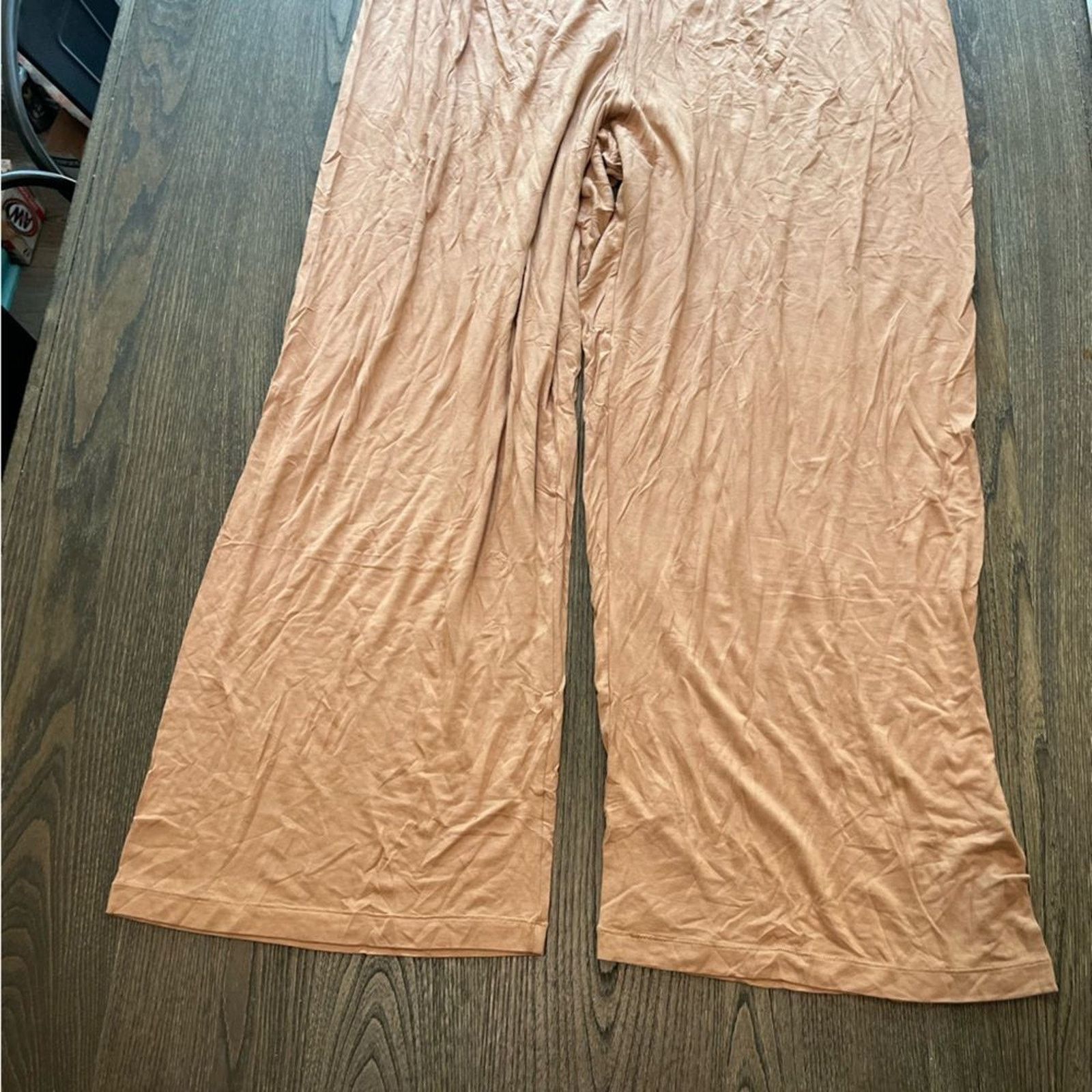 SKIMS NWT Skims Velour Track Pants Wide Leg Ochre Size 4X Size 42" / US 20 - 2 Thumbnail