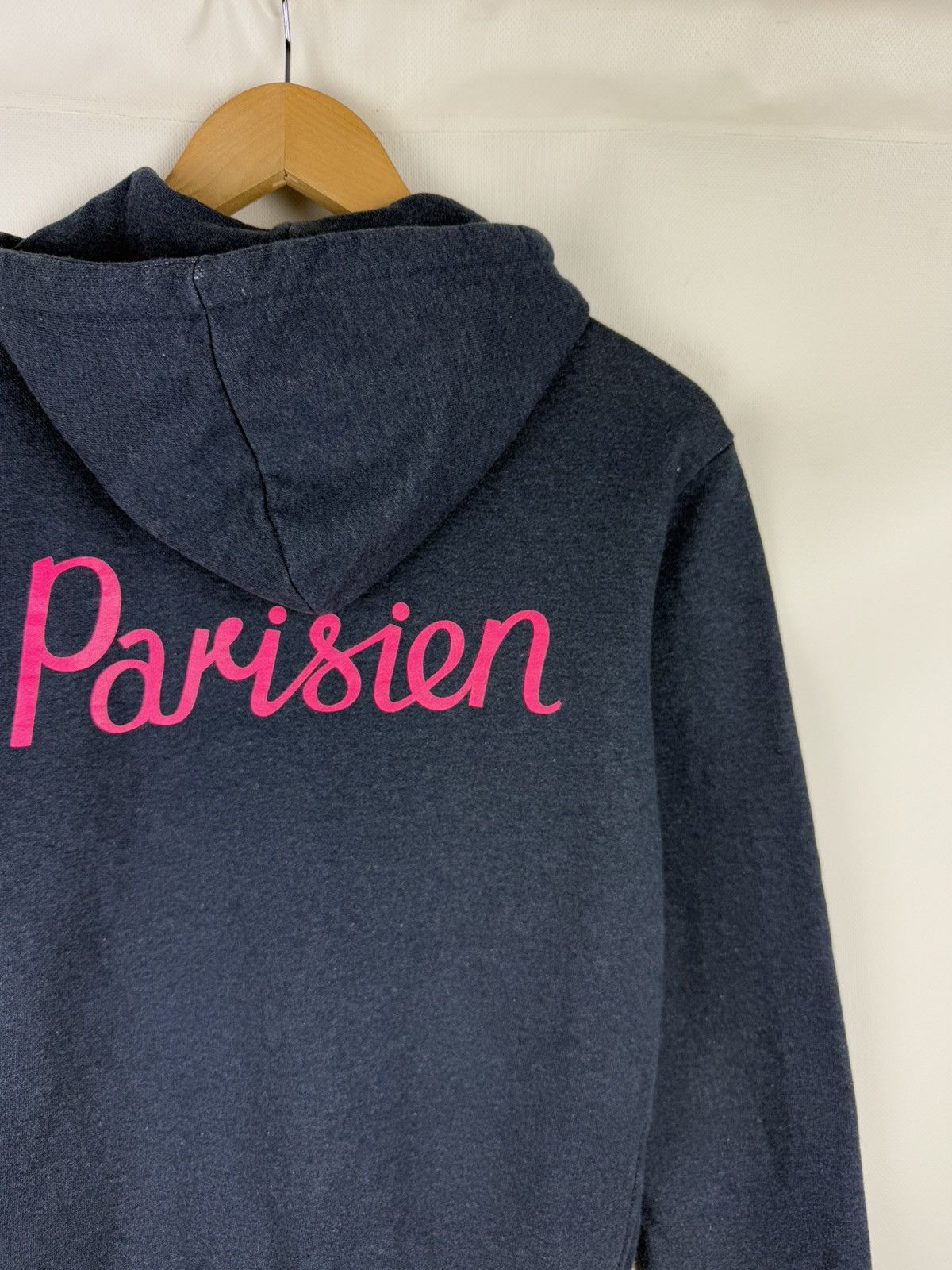 Maison Kitsune Maison Kitsune Parisien Logo Unisex Full Zip Hoodie Size Xs Size US XS / EU 42 / 0 - 17 Thumbnail