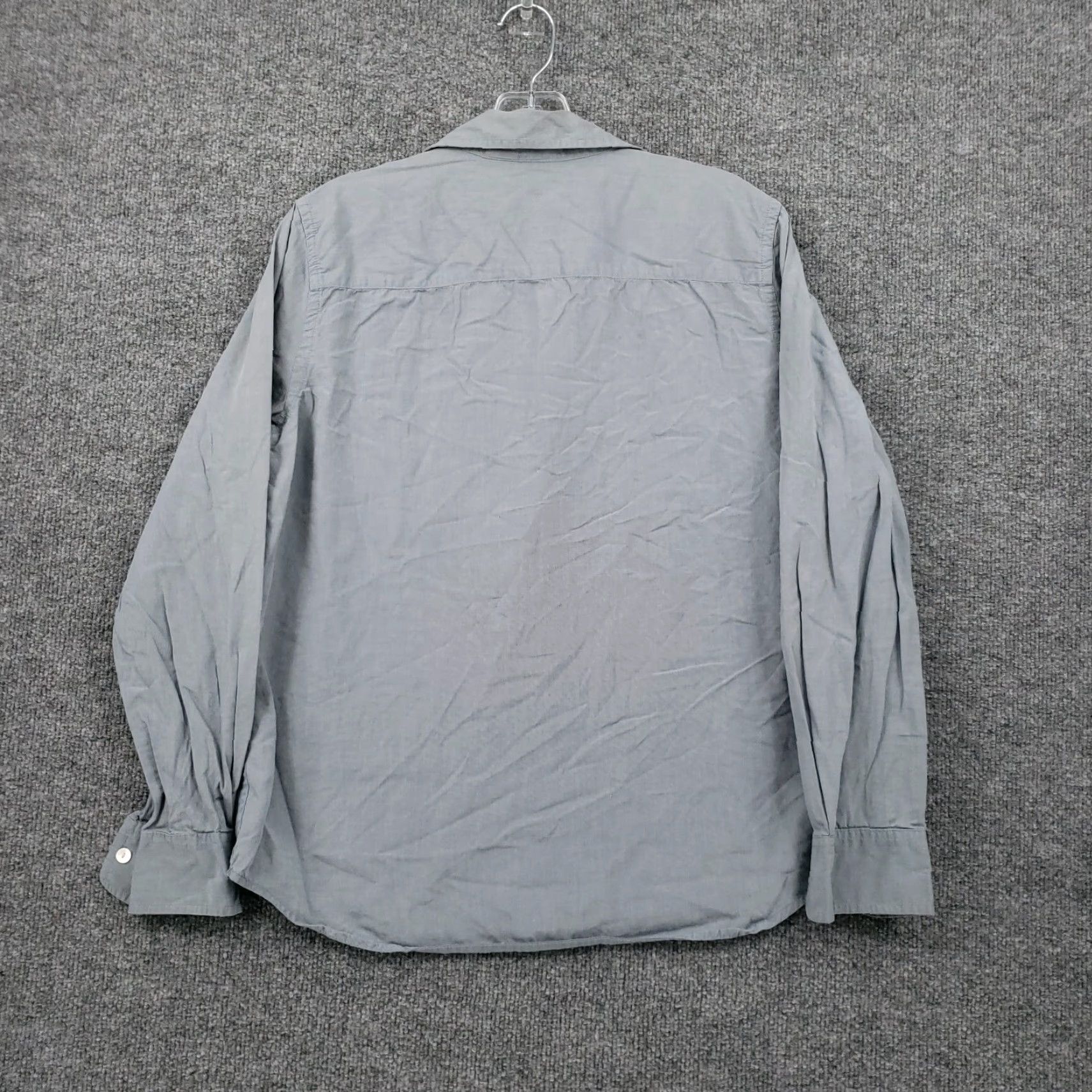 Gap Gap Shirt Womens M Medium Casual Button-Up Gray Long Sleeve Cotton Size M / US 6-8 / IT 42-44 - 2 Thumbnail