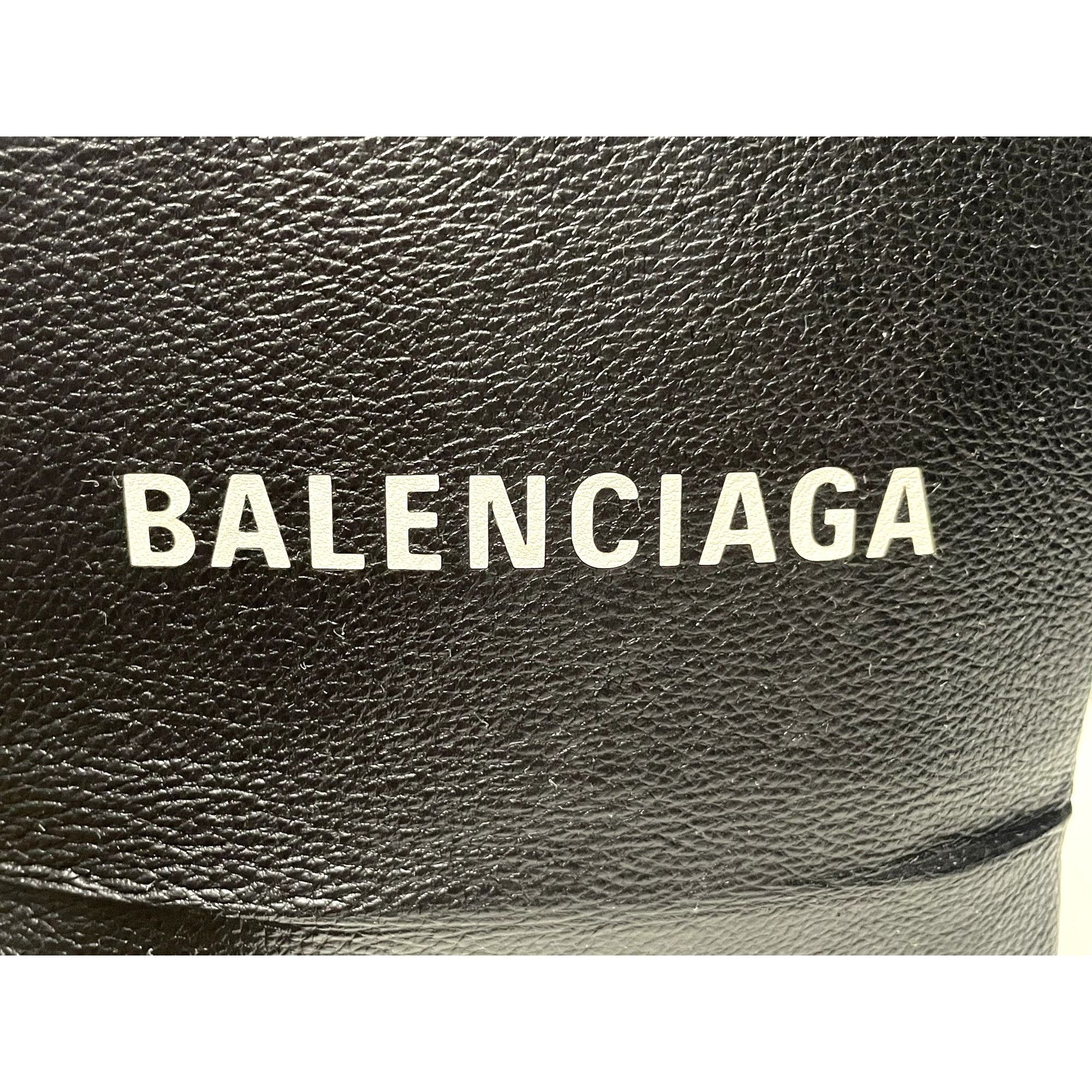 Balenciaga Balenciaga Shopping Tote Leather Black Size ONE SIZE - 3 Thumbnail