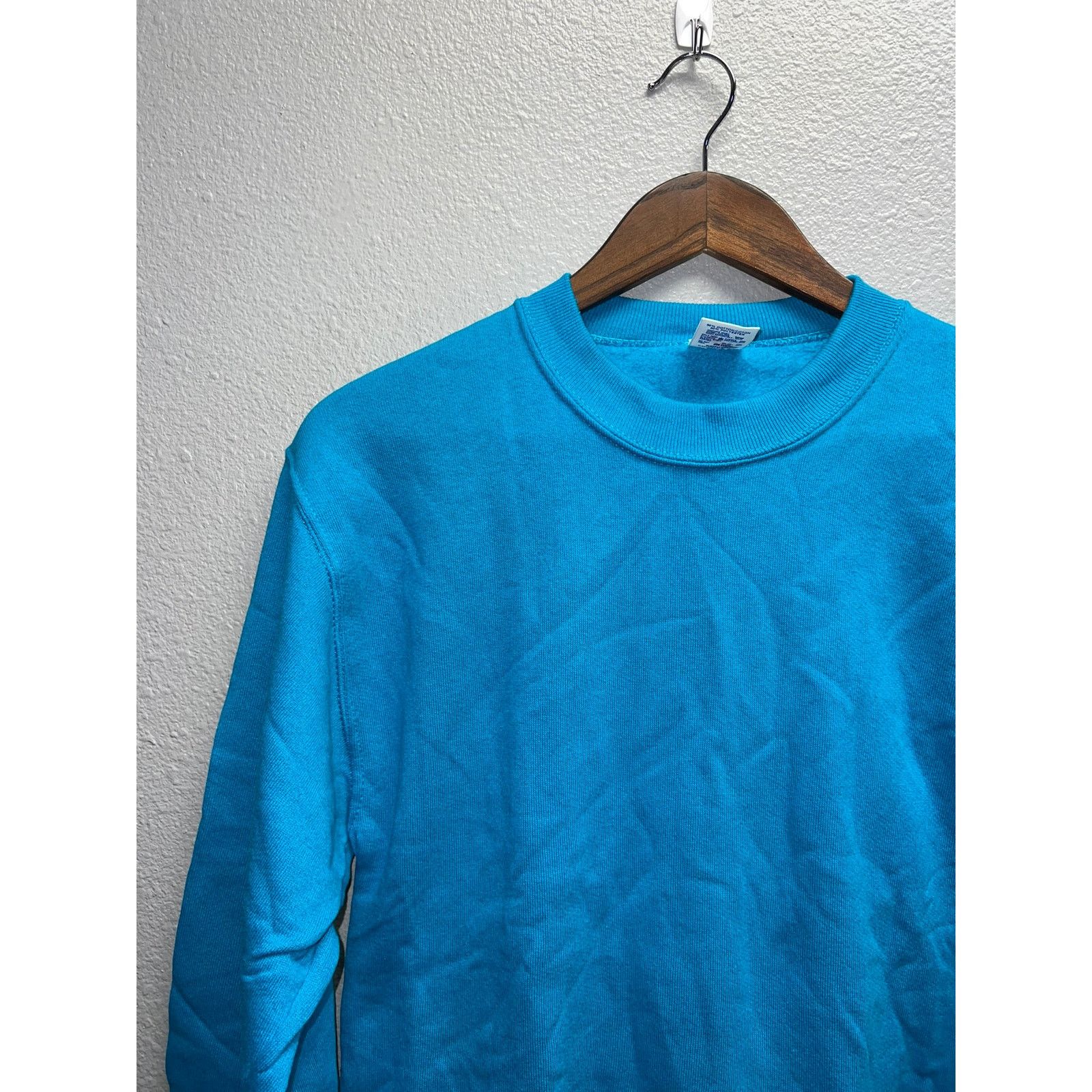 Jerzees Vintage Blue Blank Sweatshirt Jerzees Crewneck VTG 90s M Size US M / EU 48-50 / 2 - 3 Thumbnail
