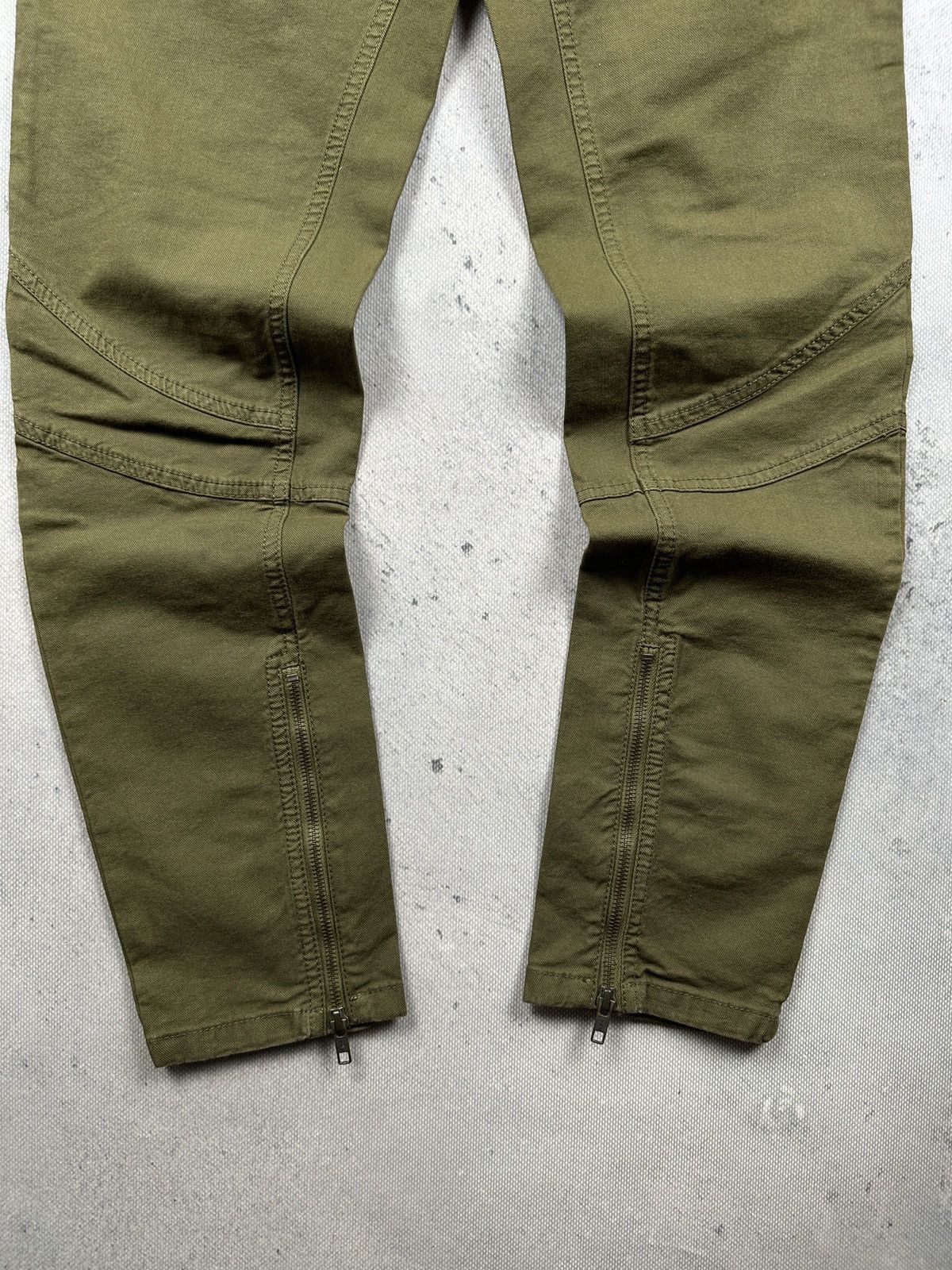 By Malene Birger By Malene Birger Olive Zip Detail Biker Pants Archive Y2K Size 31" - 6 Thumbnail