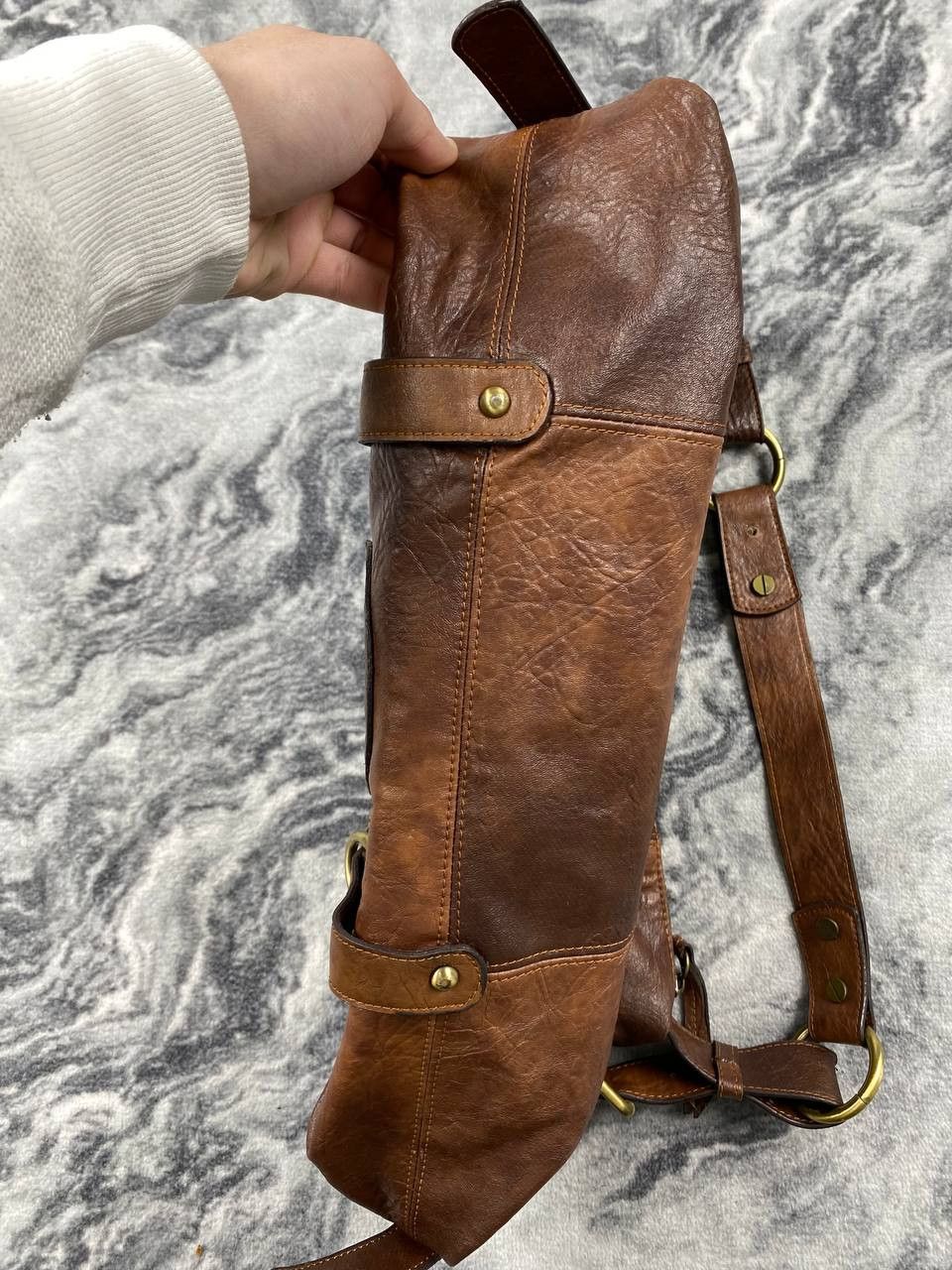 Dolce & Gabbana Vintage Dolce Gabbana Leather Shoulder Bag 90s Big Logo DG Size ONE SIZE - 11 Thumbnail