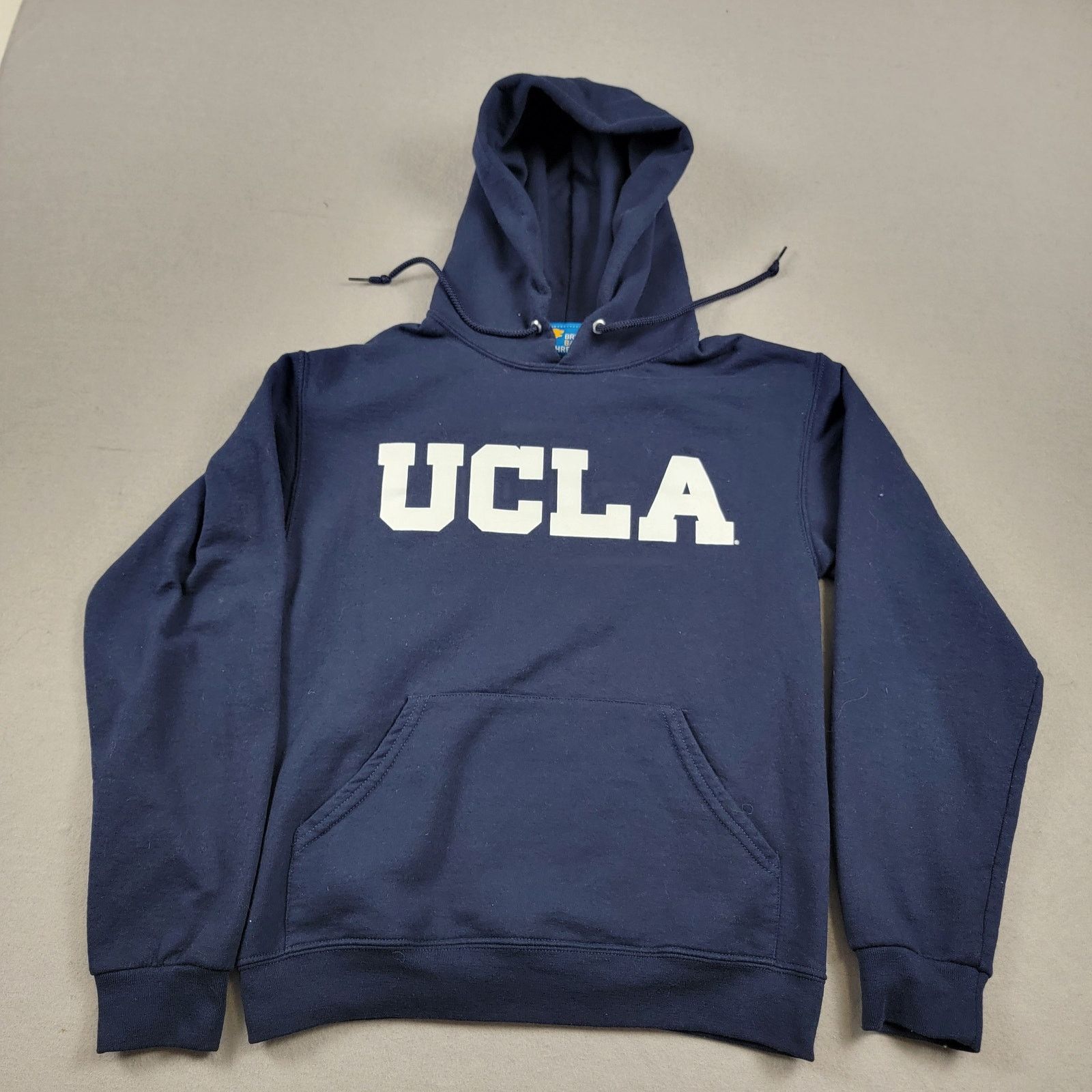 NCAA UCLA Bruin Basic Threads Hoodie Sz S Dk Blue Pullover (540) Size US S / EU 44-46 / 1 - 1 Thumbnail