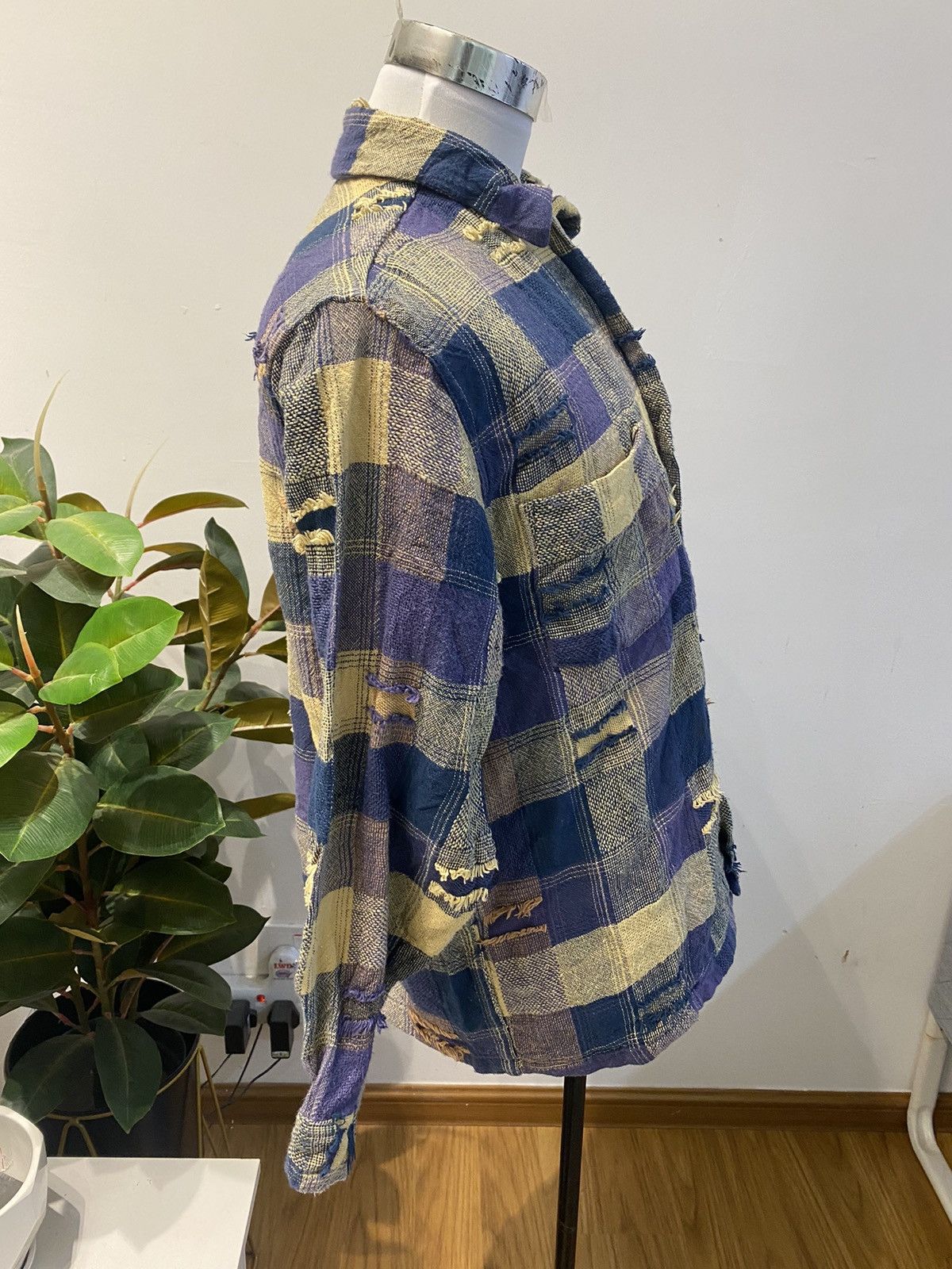 Sugar Cane Sugar Cane Sashiko Boro Patchwork Pocket Shirt Size US M / EU 48-50 / 2 - 10 Thumbnail