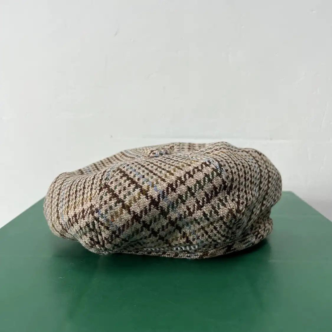 Miu Miu Miu beret light brown cotton plaidLOGO hat Size ONE SIZE - 1 Thumbnail