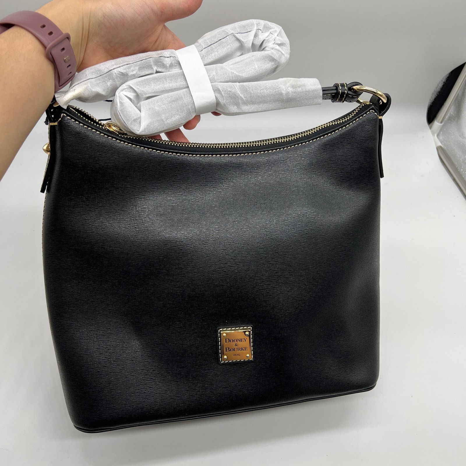 Dooney & Bourke Dooney & Bourke Saffiano Leather Handbags Hobo Bags Size ONE SIZE - 1 Thumbnail