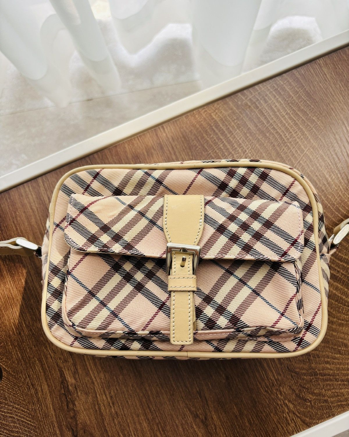 Burberry Burberry Pink Check Crossbody Size ONE SIZE - 1 Thumbnail