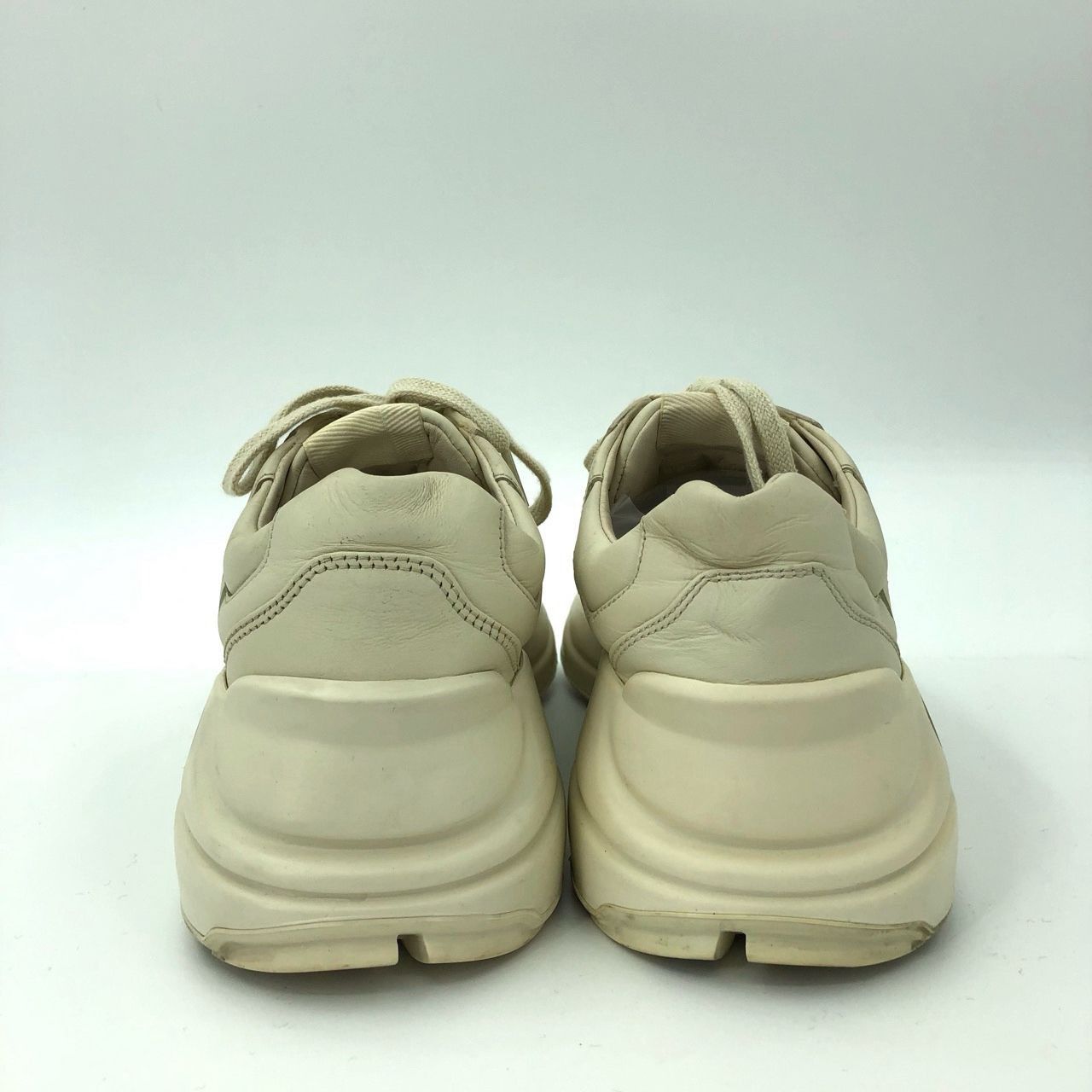 Gucci Gucci Womens Ivory Rhyton Logo Leather Sneakers Size 36 Low- Size US 6 / IT 36 - 5 Thumbnail