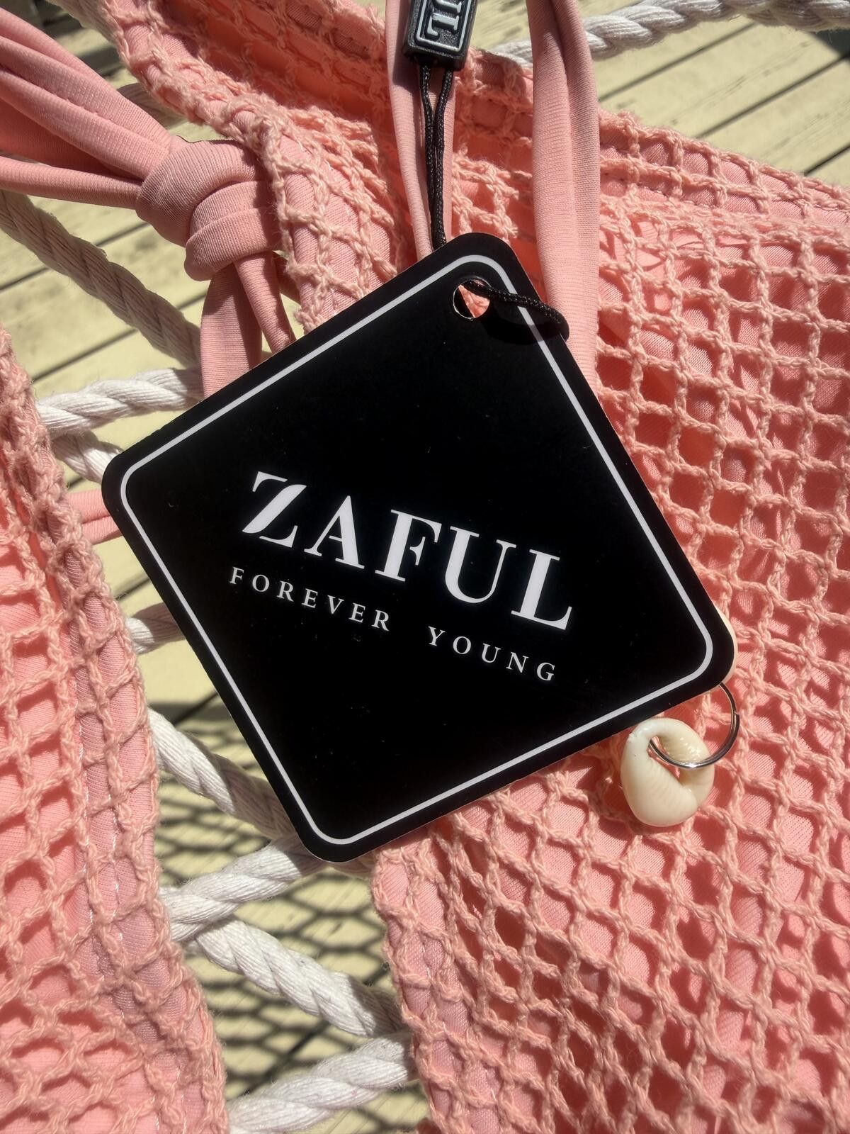 Other ZAFUL Women Triangle String Two Piece Bikini Tie Shell Size ONE SIZE - 6 Thumbnail